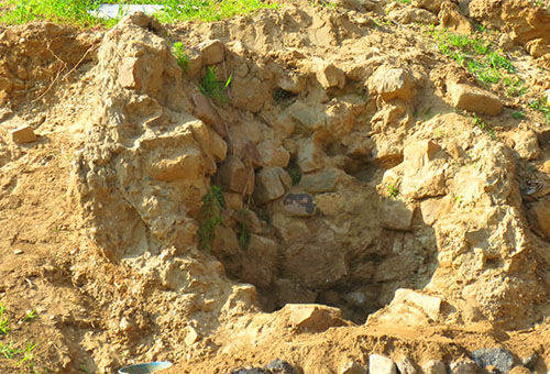 Pozos del tiempo de Coguryo en barrio Rimhung