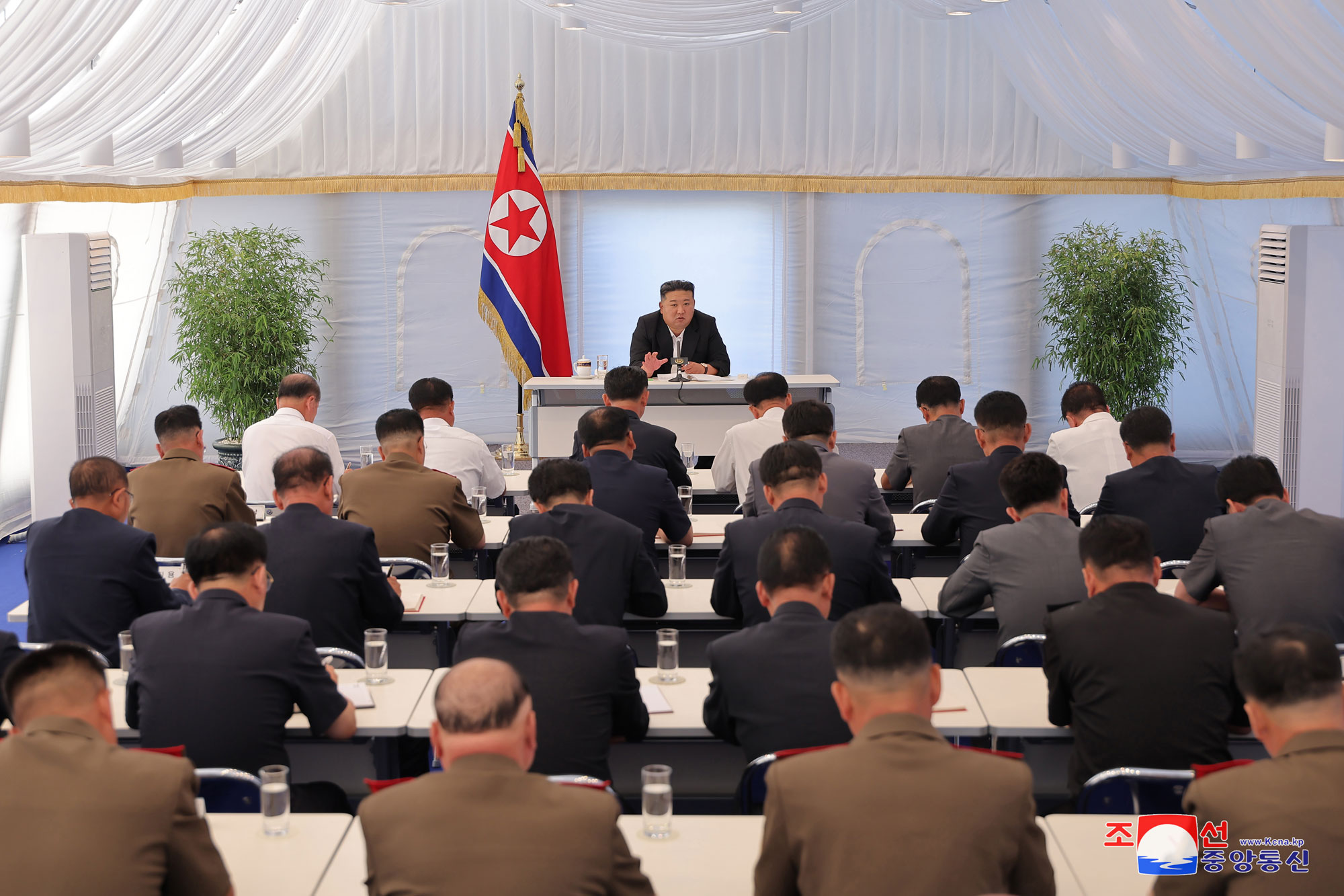 President of State Affairs Kim Jong Un guides consultative meeting for regional development project