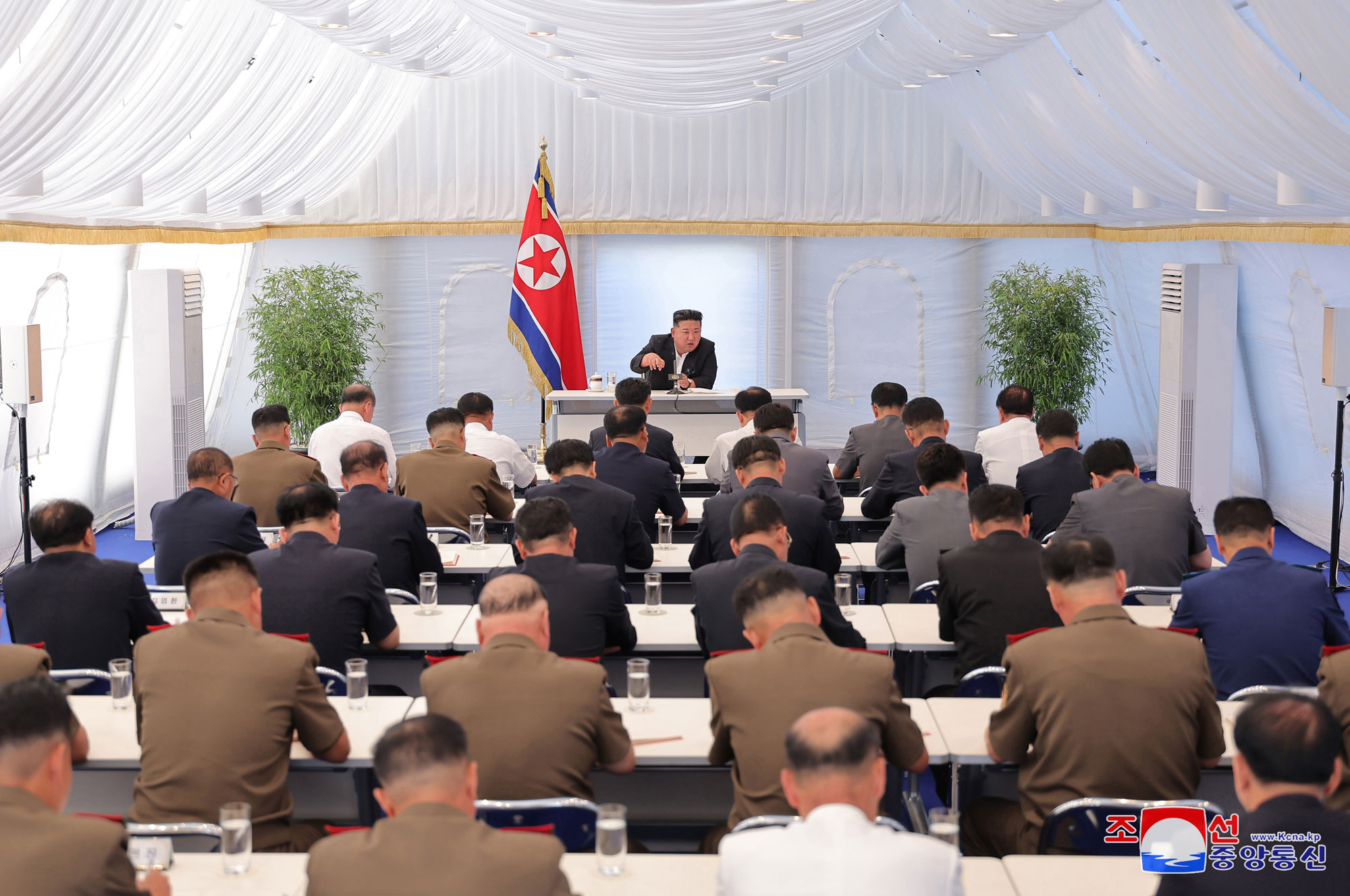 President of State Affairs Kim Jong Un guides consultative meeting for regional development project