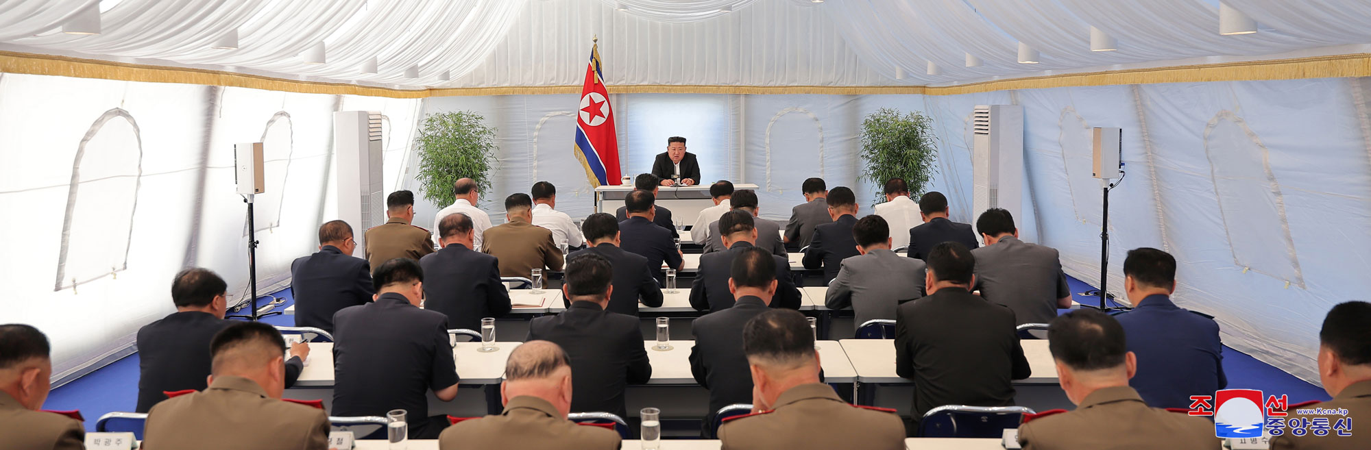 President of State Affairs Kim Jong Un guides consultative meeting for regional development project