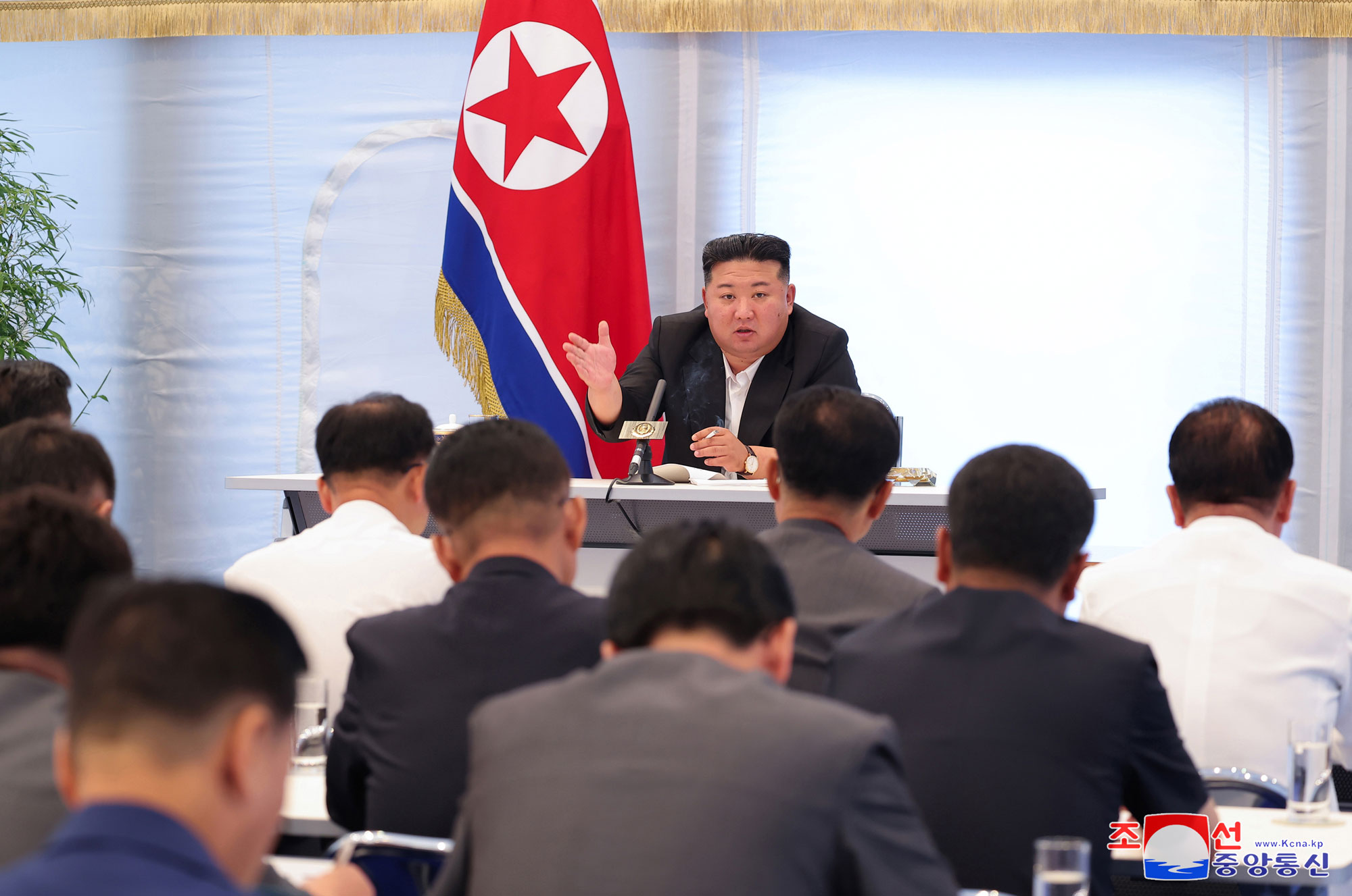 President of State Affairs Kim Jong Un guides consultative meeting for regional development project