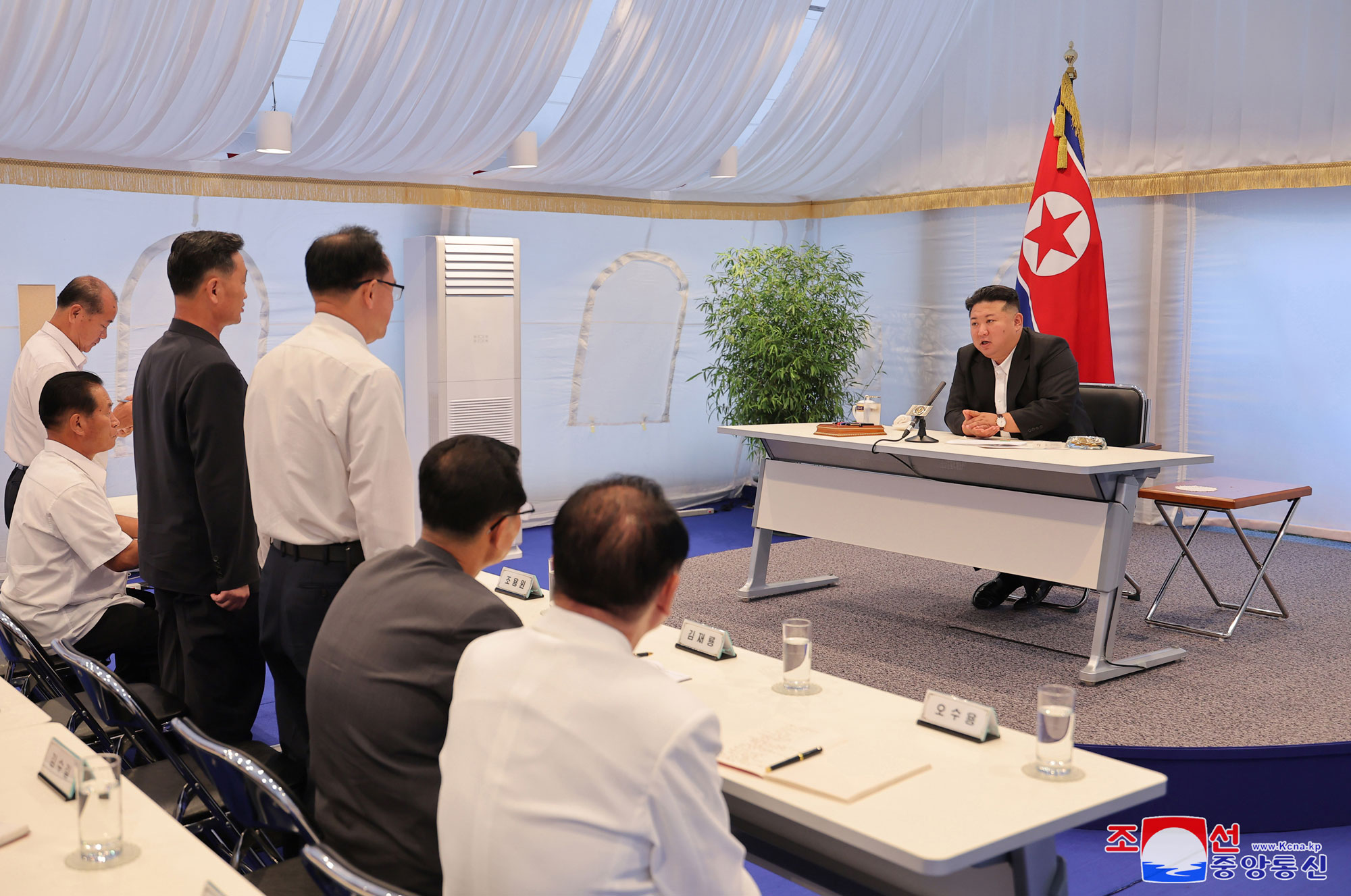President of State Affairs Kim Jong Un guides consultative meeting for regional development project
