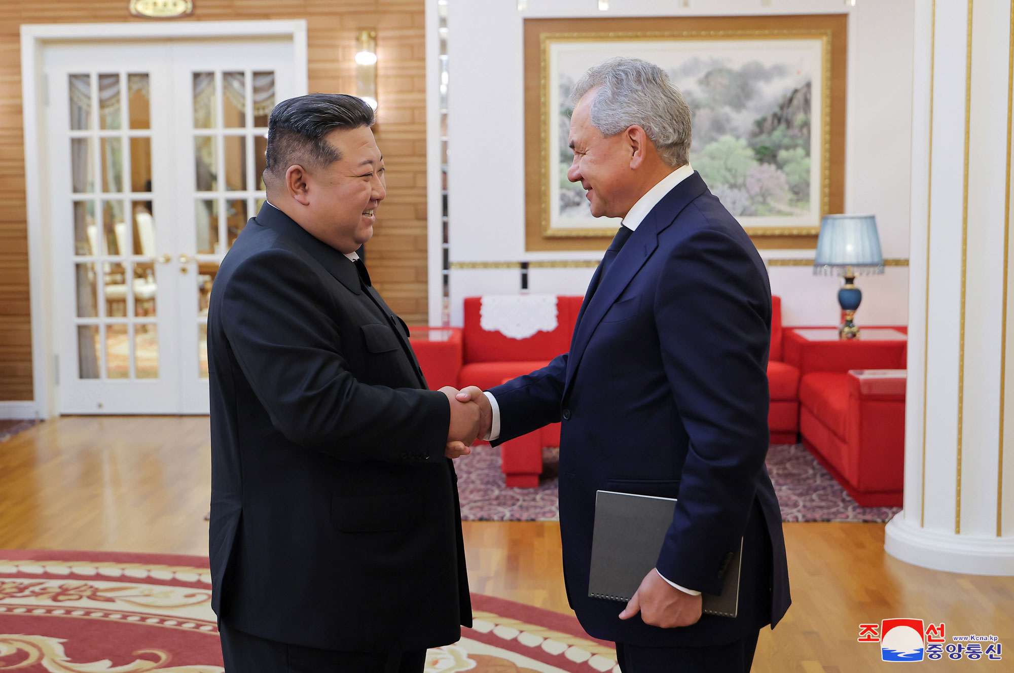 President of State Affairs Kim Jong Un receives Sergei Shoigu, Secretary of Security Council of Russian Federation