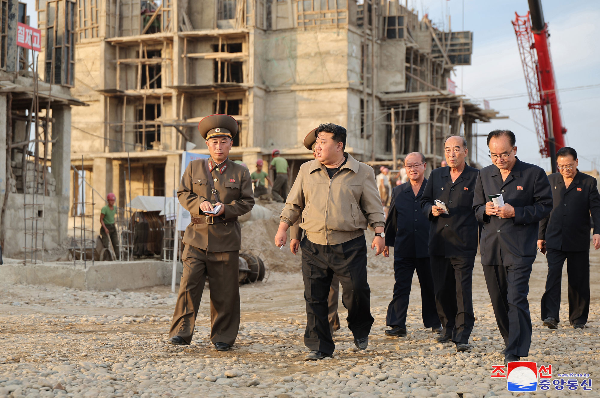President of State Affairs Kim Jong Un guides campaign for repairing flood damage in North Phyongan Province