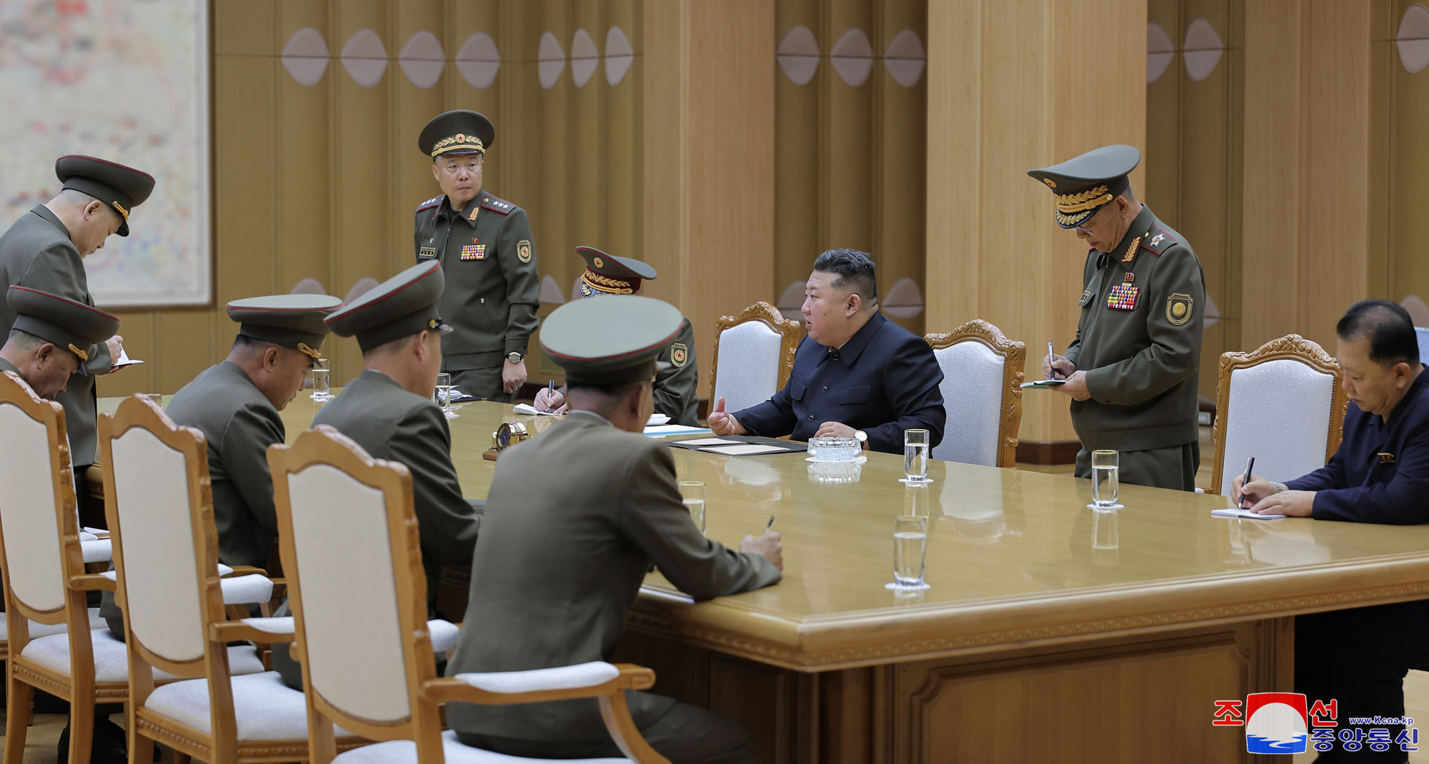 President of State Affairs Kim Jong Un convenes consultative meeting on national defence and security