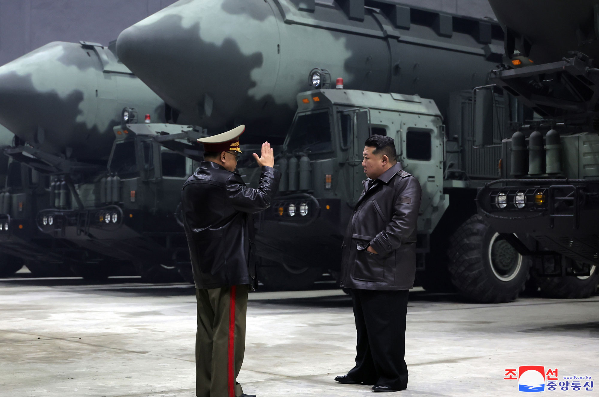 President of State Affairs Kim Jong Un inspects strategic missile bases