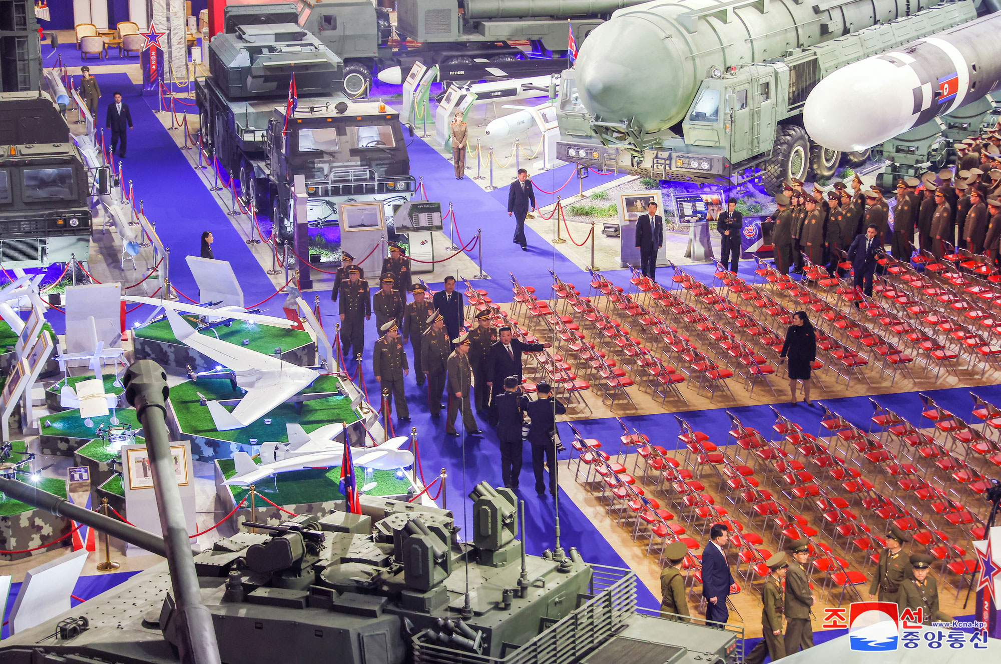 Military Hardware Exhibition "Defence Development--2024" splendidly opensPresident of State Affairs Kim Jong Un delivers speech at opening ceremony