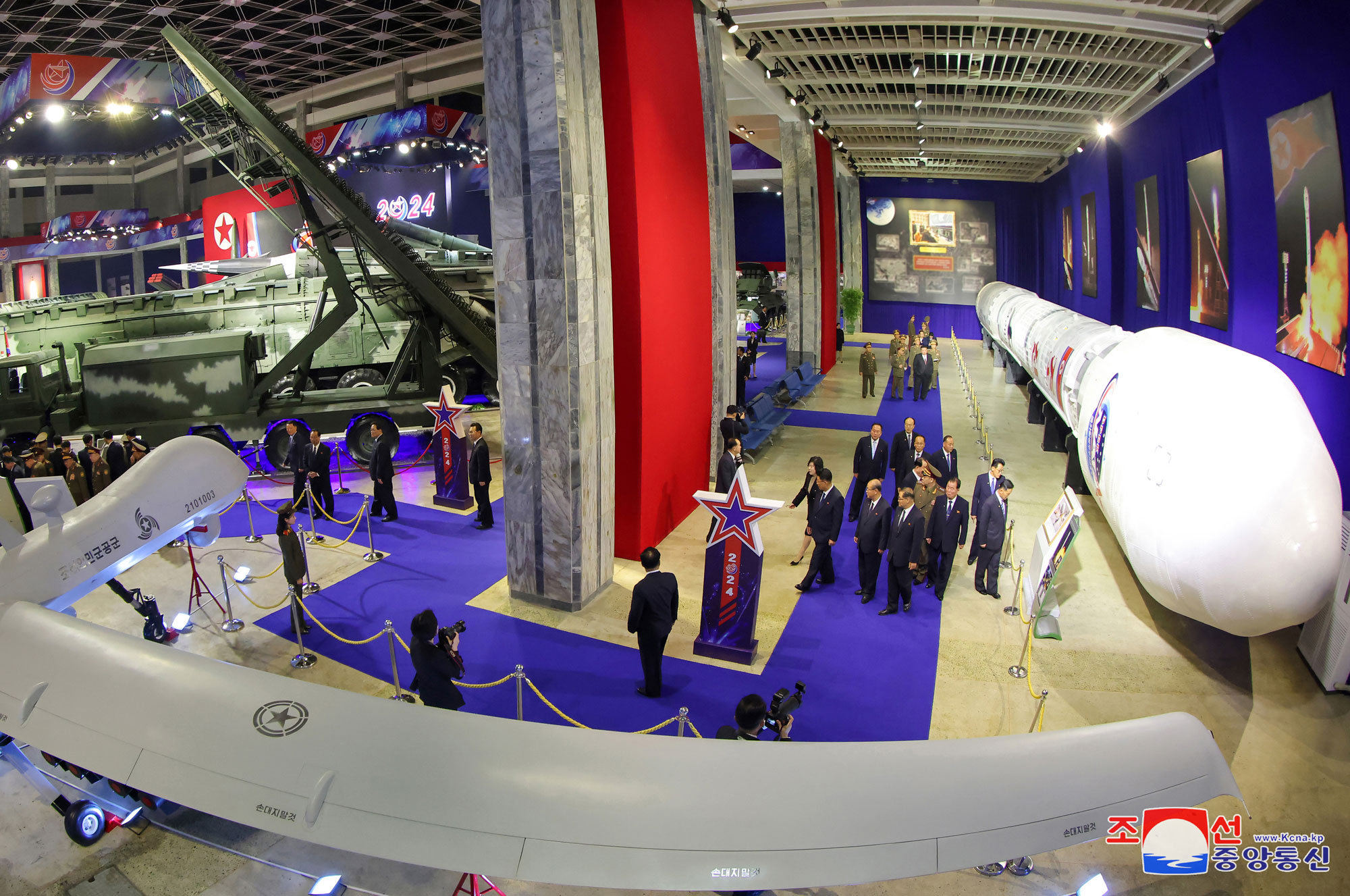 Military Hardware Exhibition "Defence Development--2024" splendidly opensPresident of State Affairs Kim Jong Un delivers speech at opening ceremony