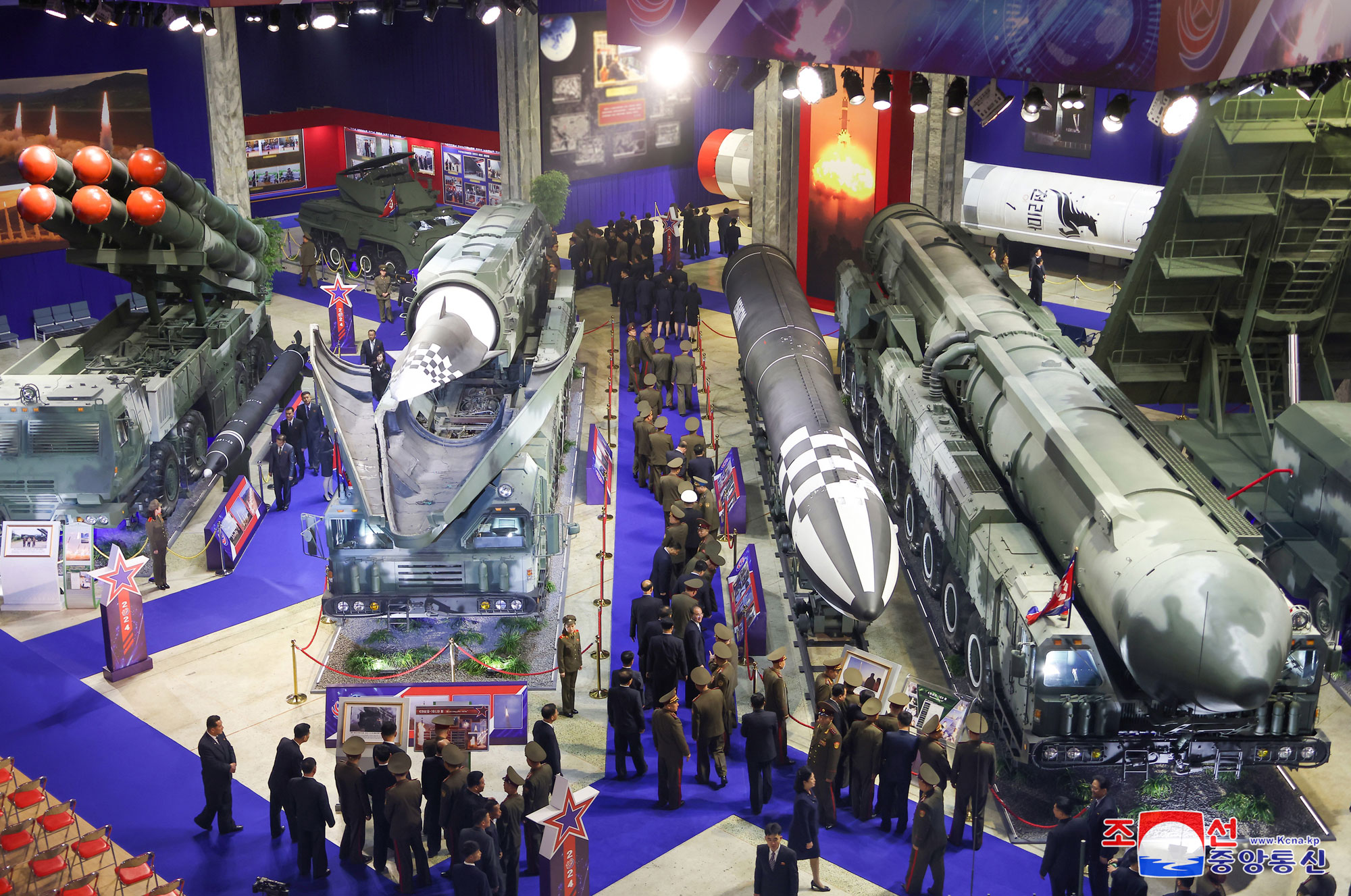 Military Hardware Exhibition "Defence Development--2024" splendidly opensPresident of State Affairs Kim Jong Un delivers speech at opening ceremony