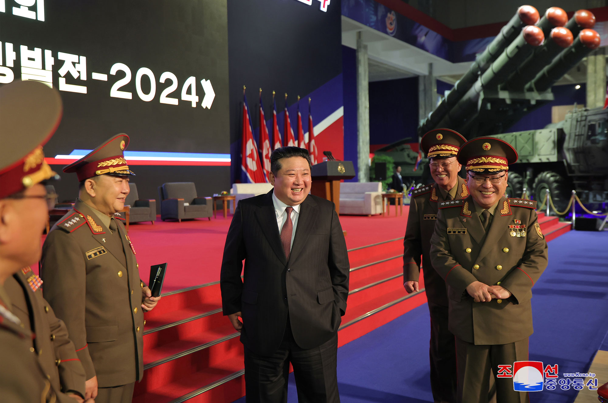 Military Hardware Exhibition "Defence Development--2024" splendidly opensPresident of State Affairs Kim Jong Un delivers speech at opening ceremony