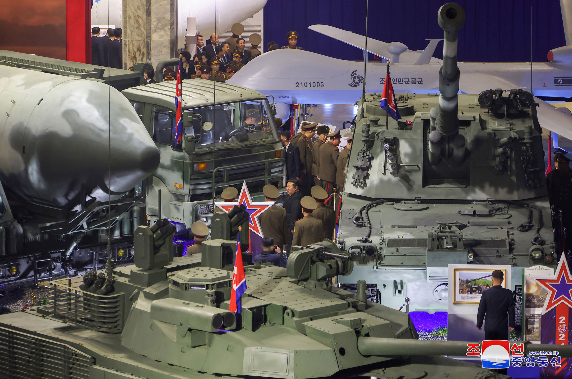 Military Hardware Exhibition "Defence Development--2024" splendidly opensPresident of State Affairs Kim Jong Un delivers speech at opening ceremony