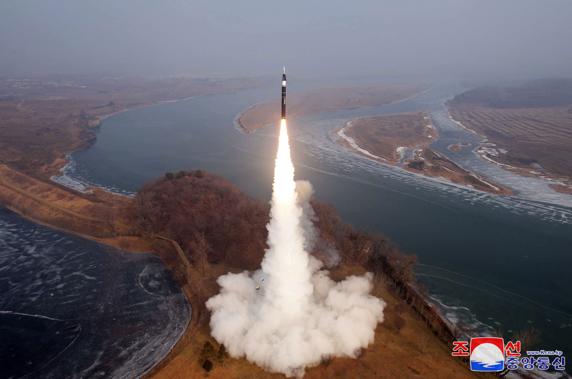 DPRK Missile Administration succeeds in test-fire of new-type intermediate-range hypersonic ballistic missile