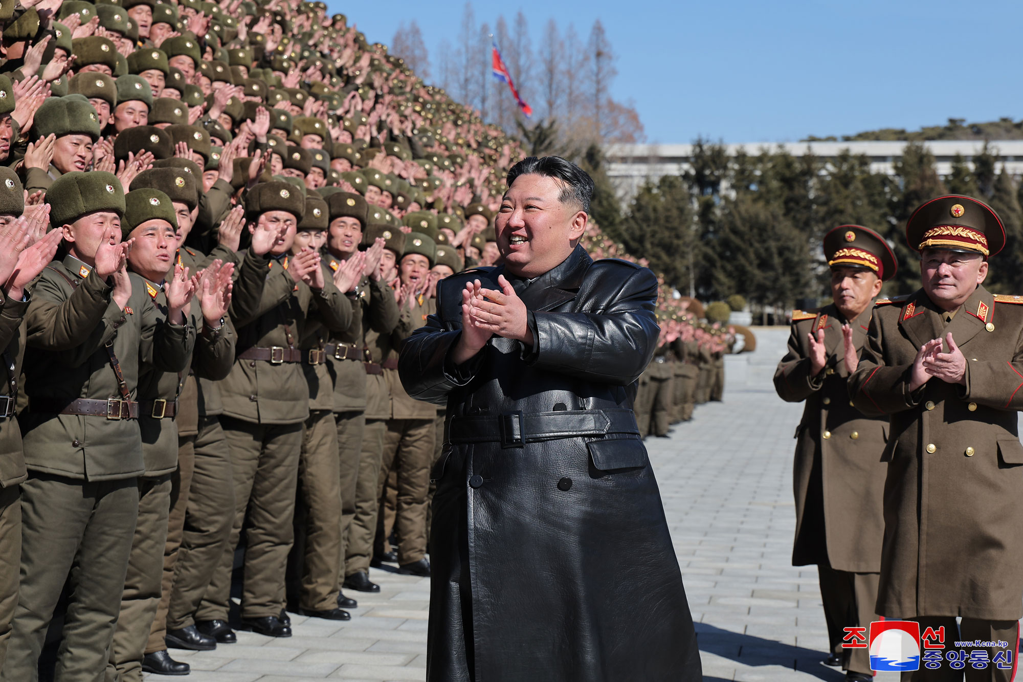 President of State Affairs Kim Jong Un visits Kim Il Sung University of Politics