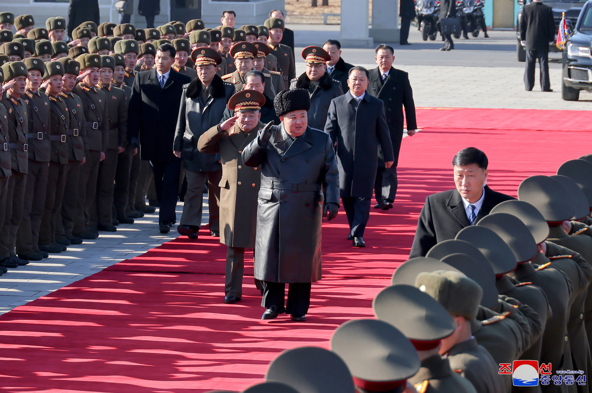 President of State Affairs Kim Jong Un visits Kim Il Sung University of Politics