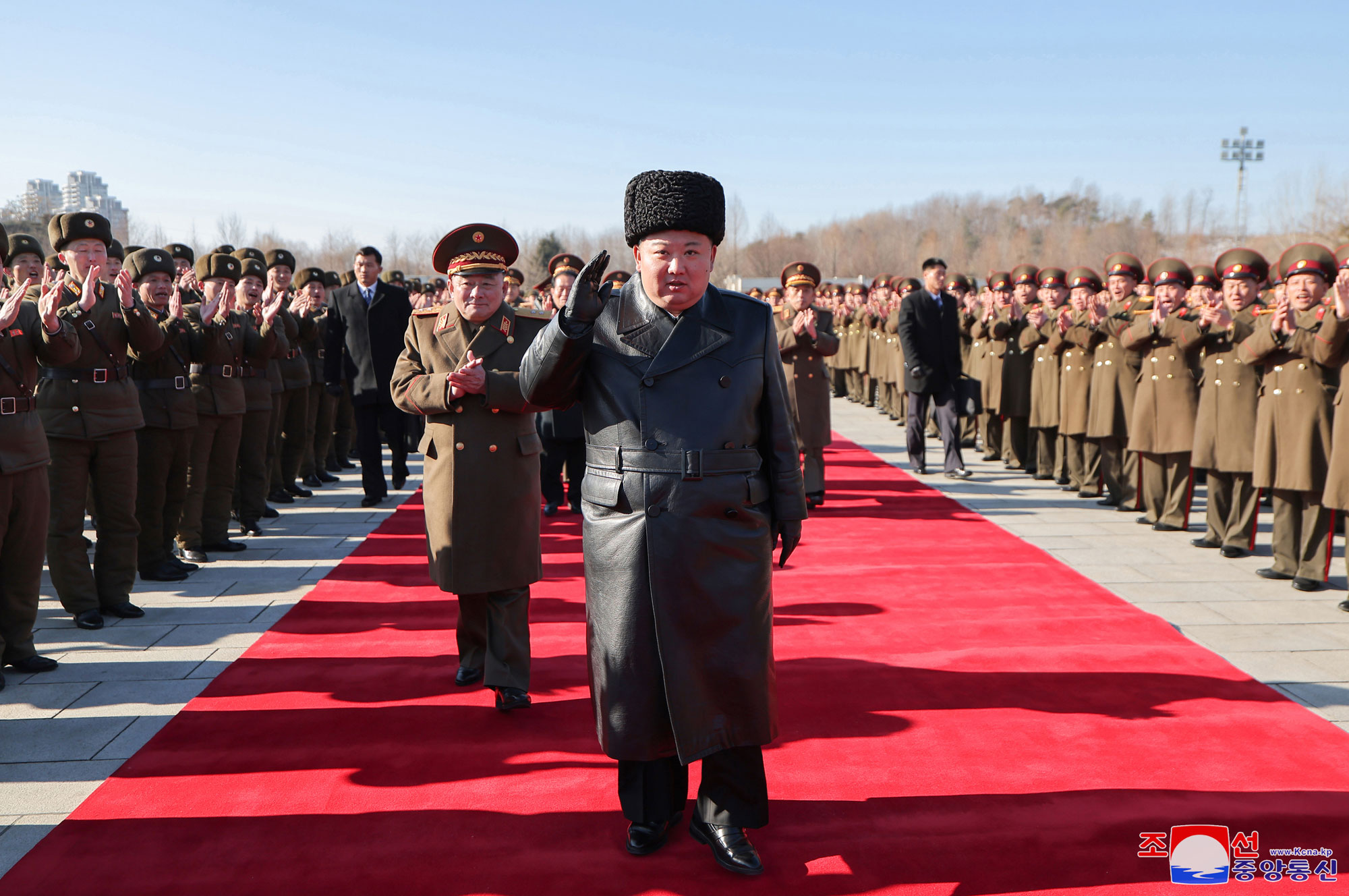 President of State Affairs Kim Jong Un visits Kim Il Sung University of Politics