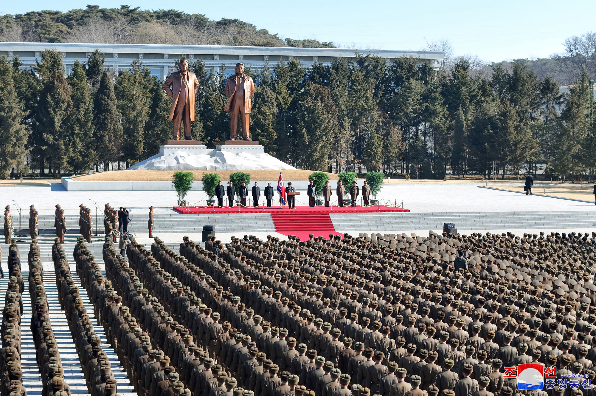 President of State Affairs Kim Jong Un visits Kim Il Sung University of Politics