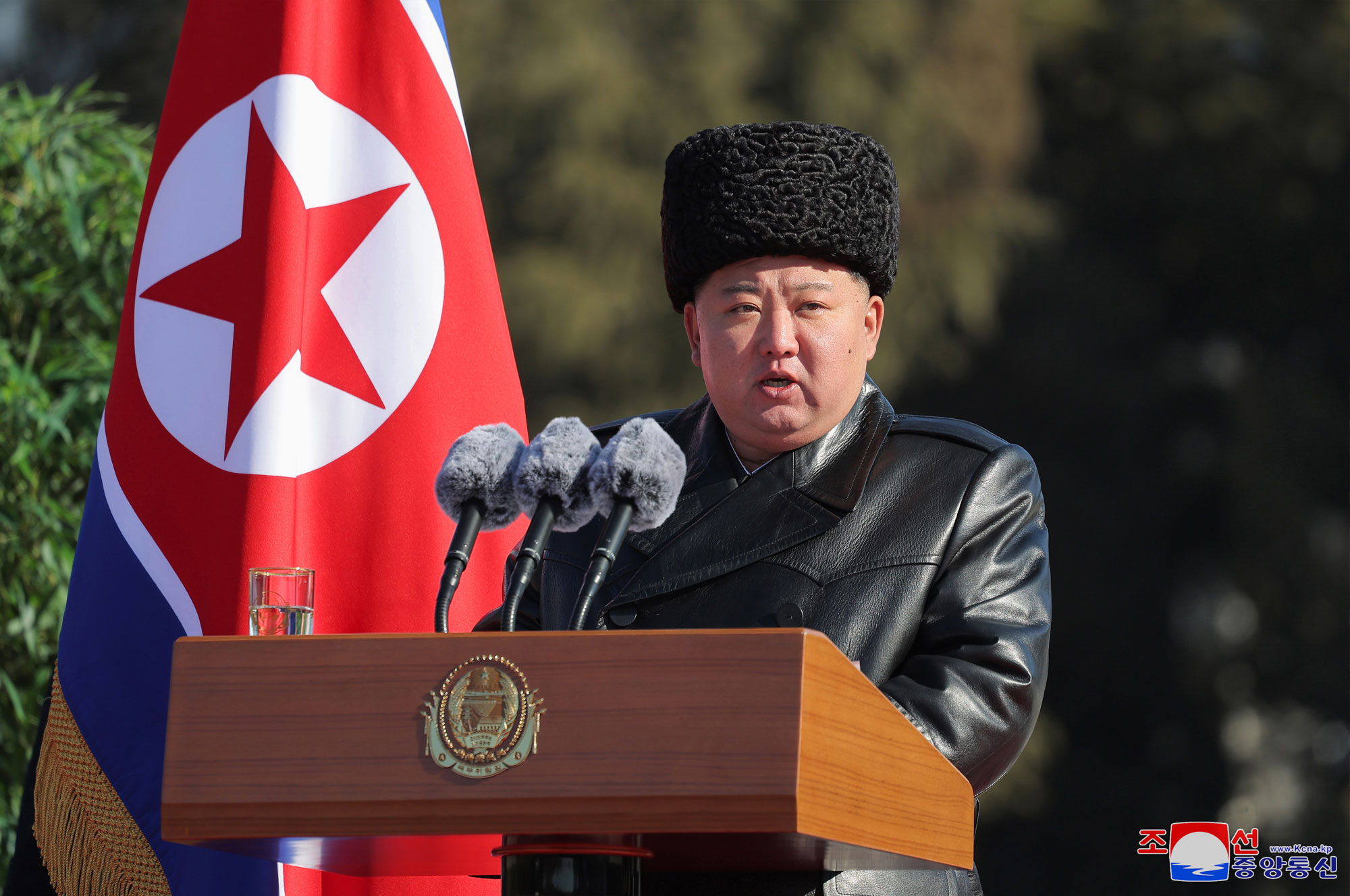 President of State Affairs Kim Jong Un visits Kim Il Sung University of Politics