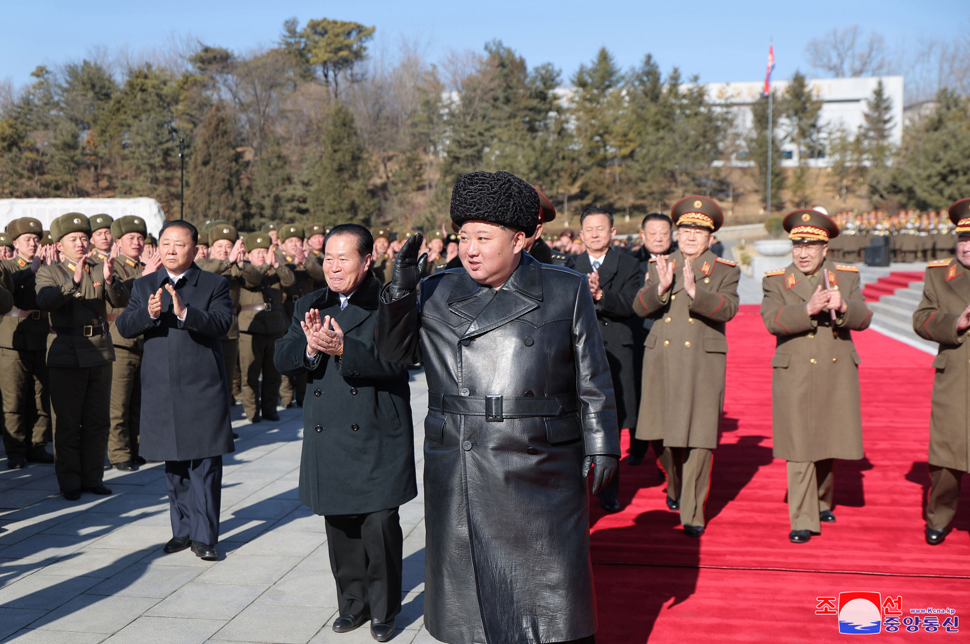 President of State Affairs Kim Jong Un visits Kim Il Sung University of Politics