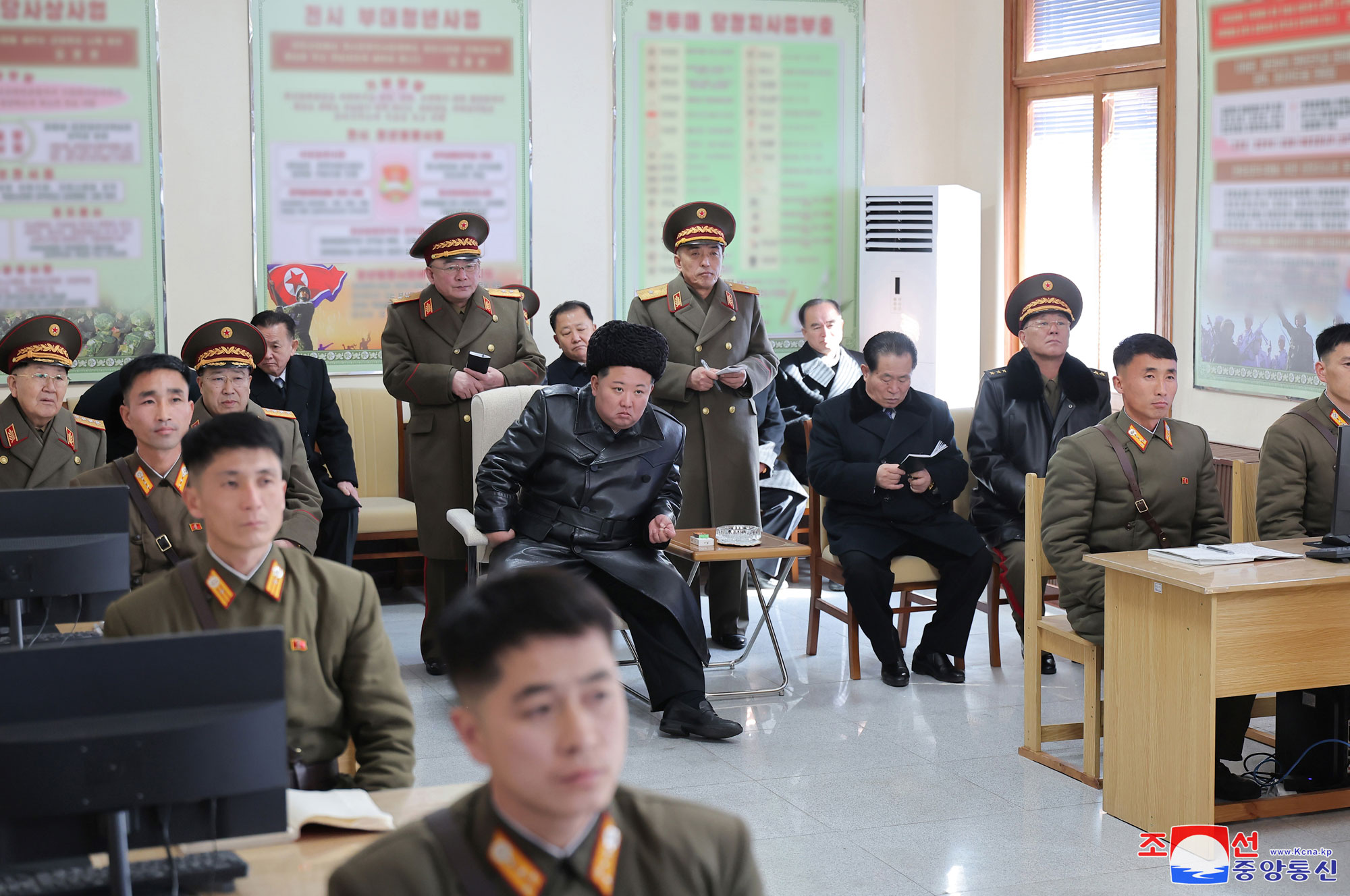 President of State Affairs Kim Jong Un visits Kim Il Sung University of Politics