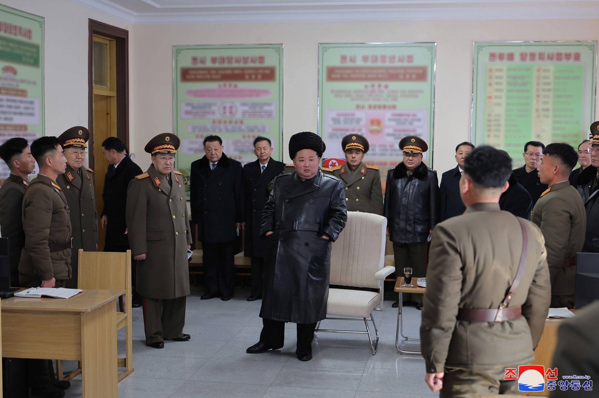 President of State Affairs Kim Jong Un visits Kim Il Sung University of Politics