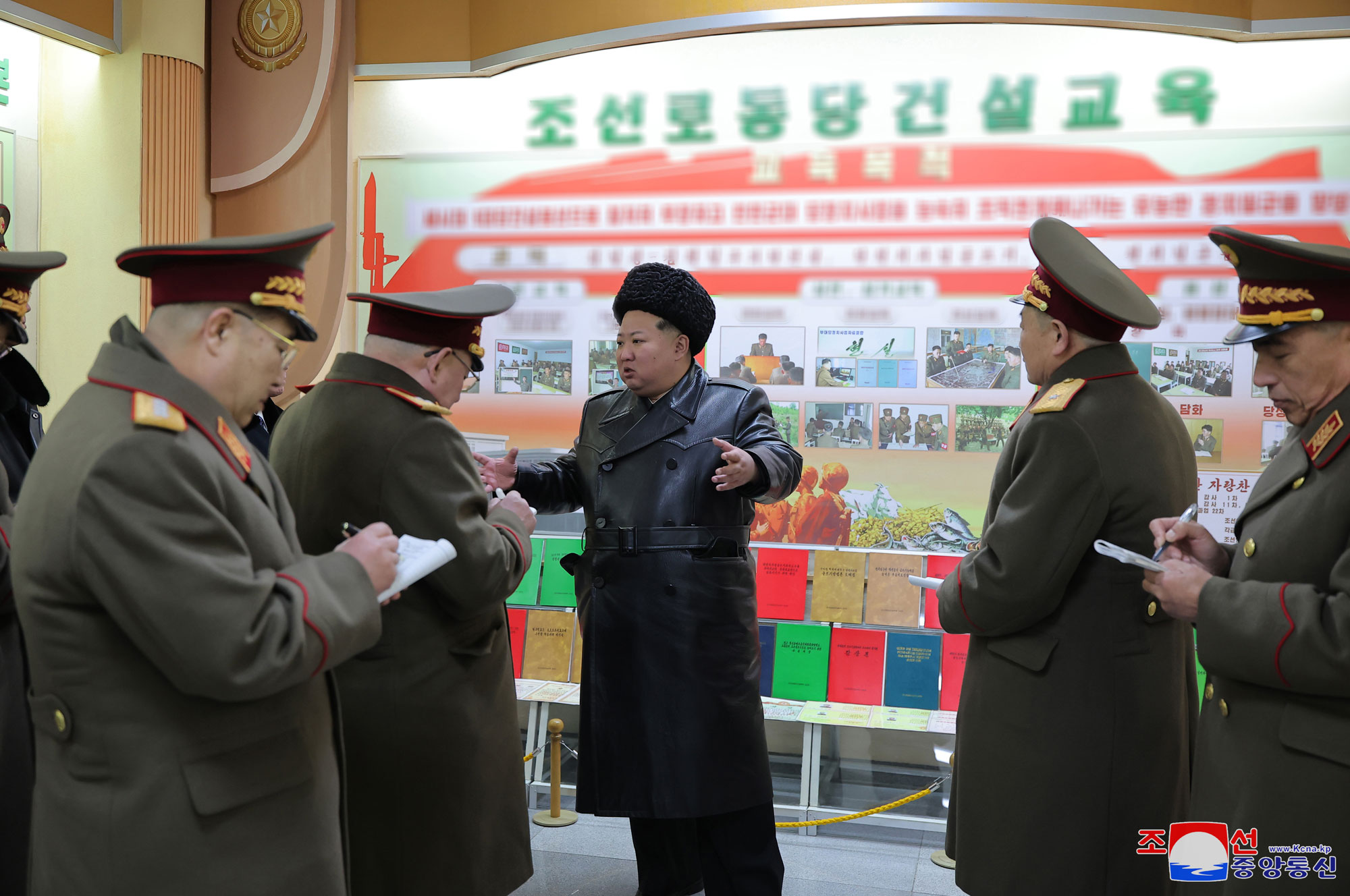 President of State Affairs Kim Jong Un visits Kim Il Sung University of Politics