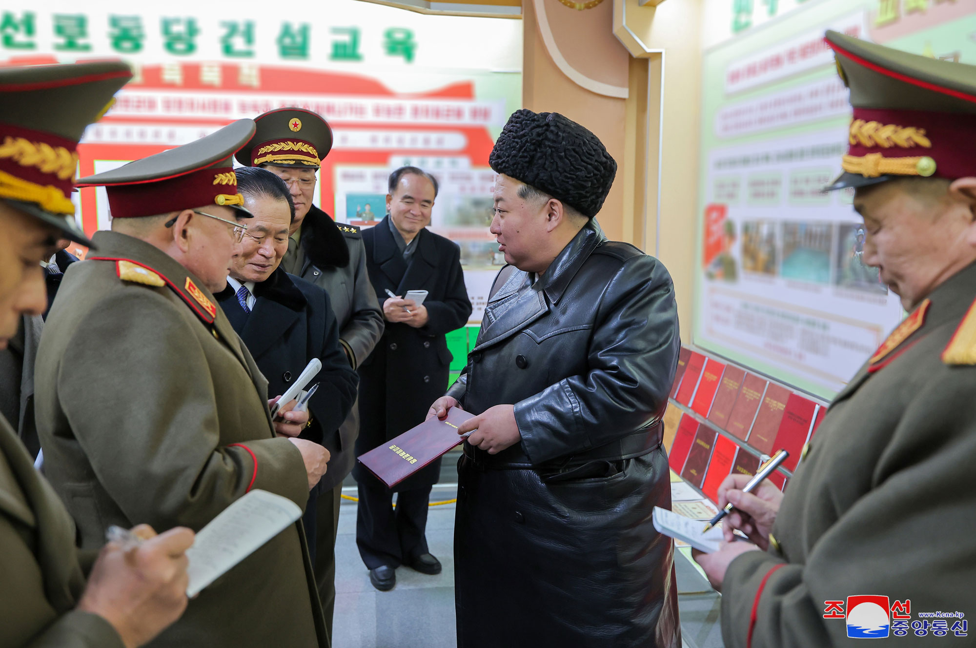 President of State Affairs Kim Jong Un visits Kim Il Sung University of Politics