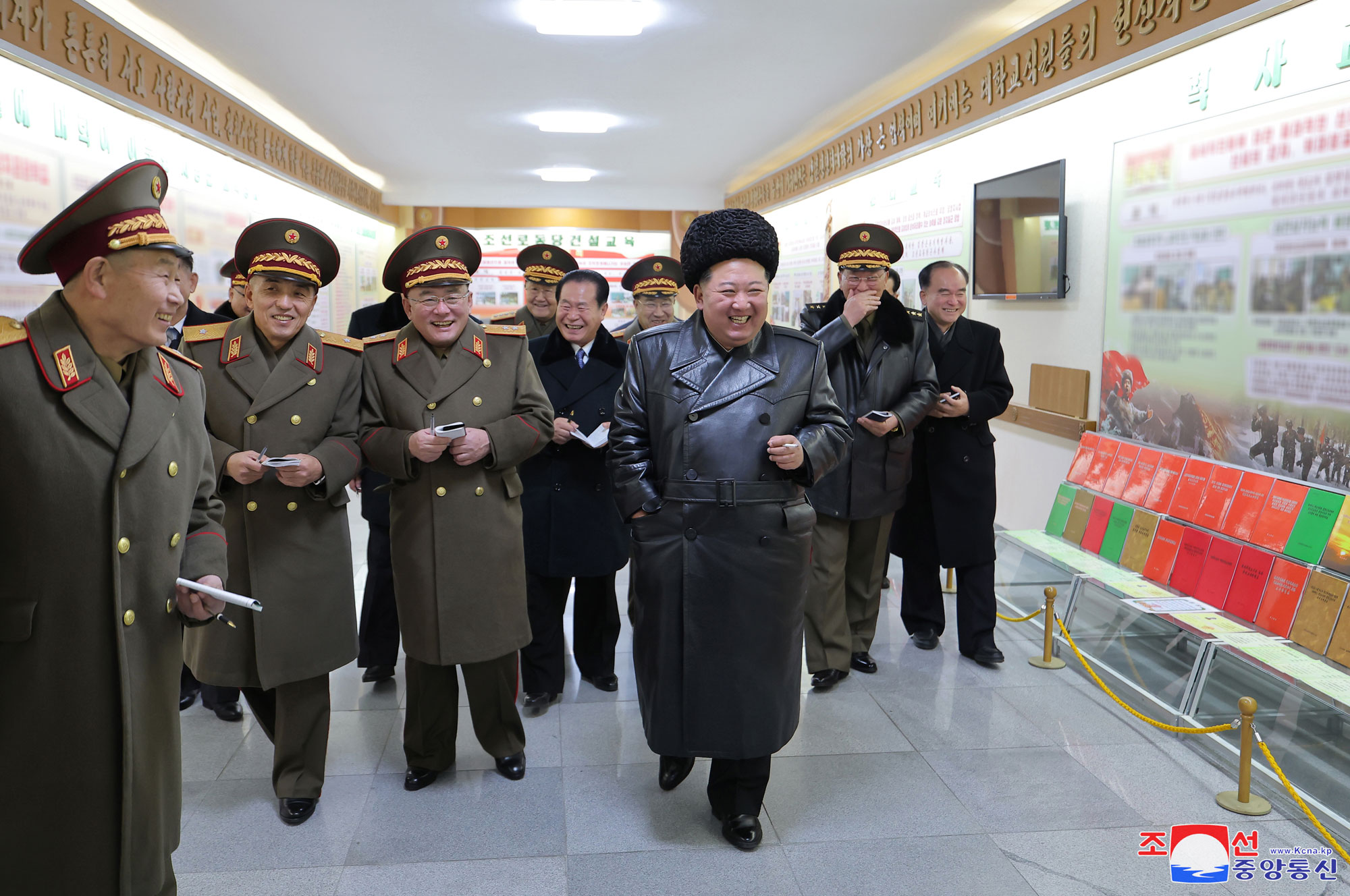 President of State Affairs Kim Jong Un visits Kim Il Sung University of Politics