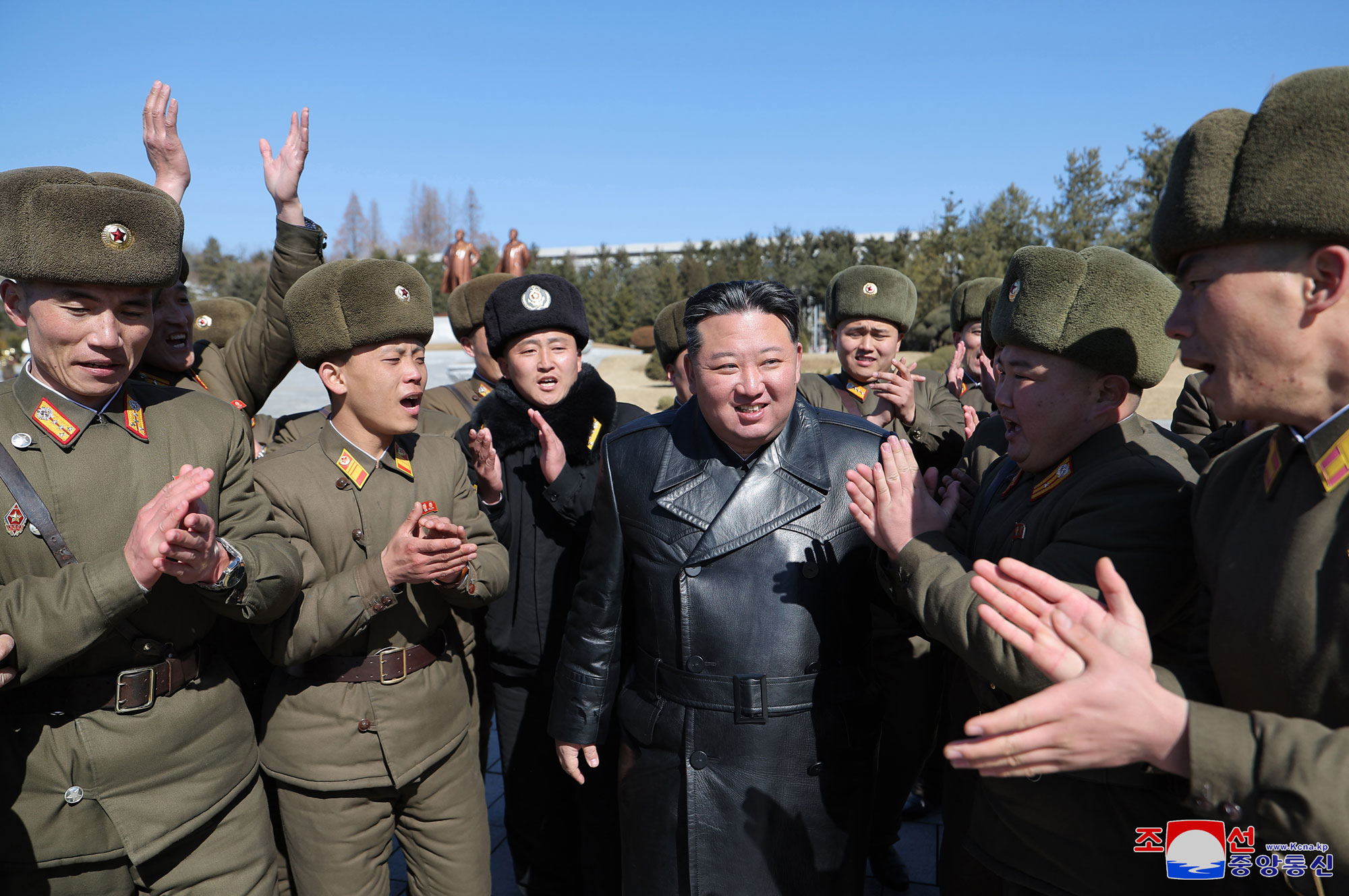 President of State Affairs Kim Jong Un visits Kim Il Sung University of Politics