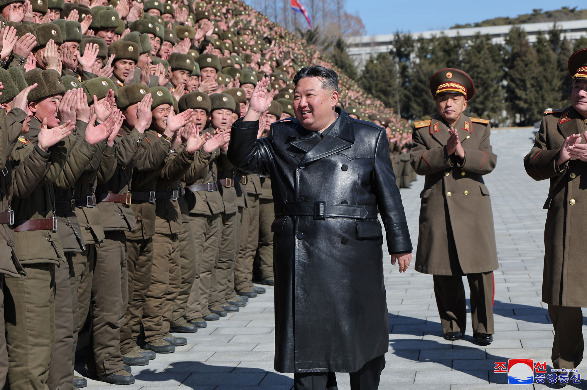 President of State Affairs Kim Jong Un visits Kim Il Sung University of Politics