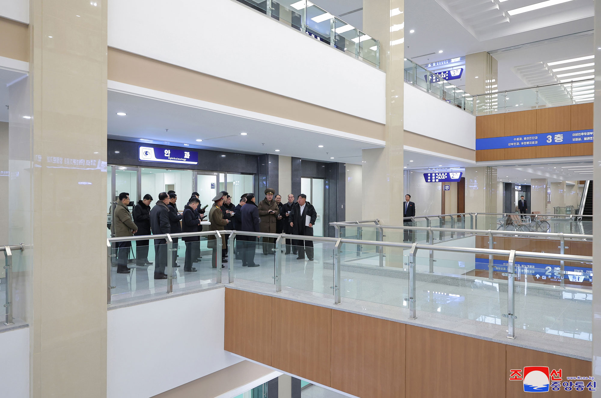 President of State Affairs Kim Jong Un visits completed Pyongyang General Hospital