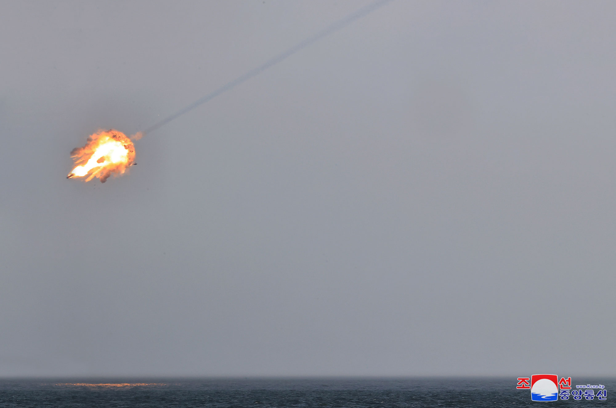 
 DPRK Missile Administration conducts test-fire of latest anti-aircraft missile system