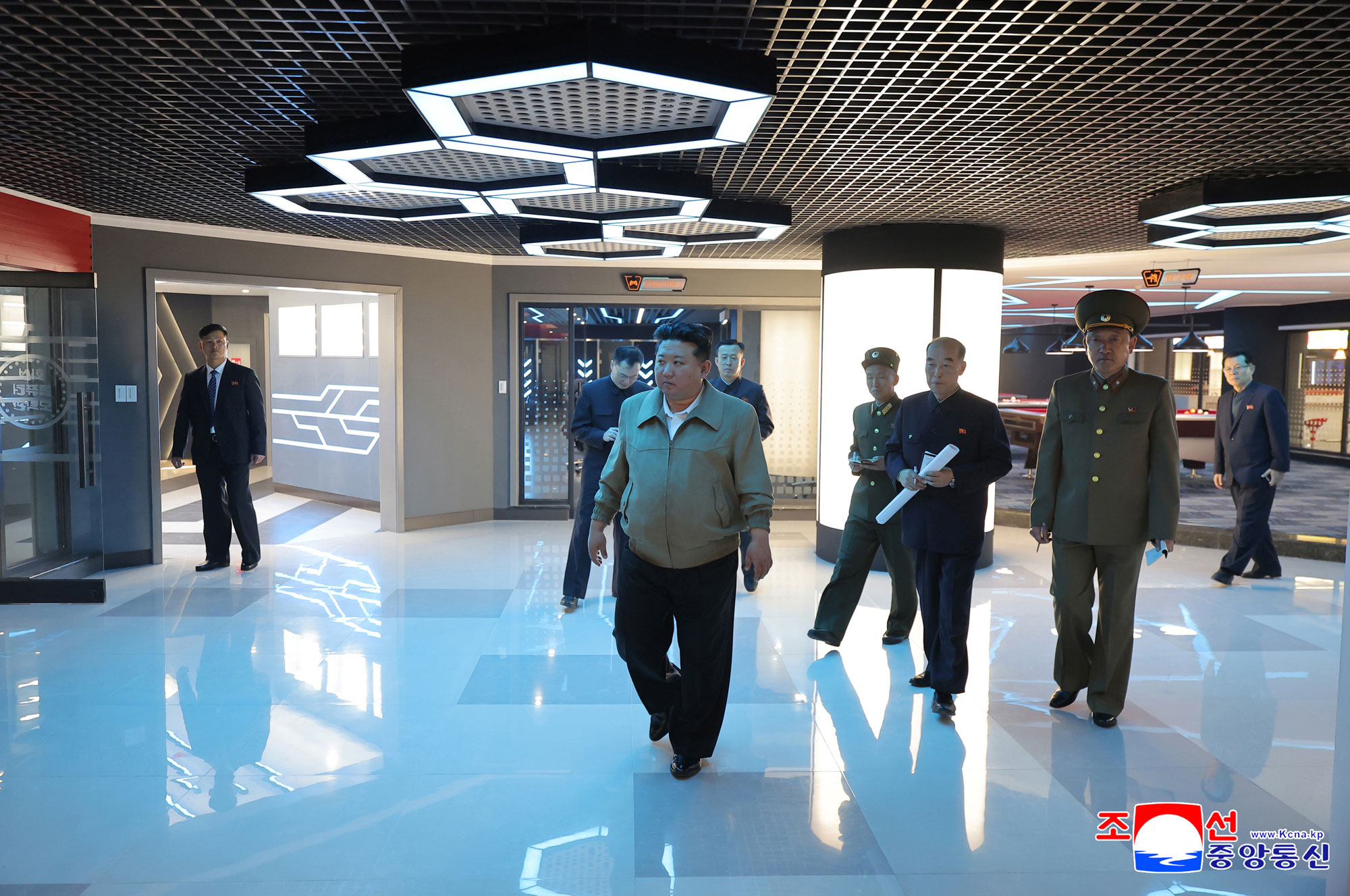 President of State Affairs Kim Jong Un guides preparations for operating major neighbourhood-serving amenities built in third-stage section of Hwasong area