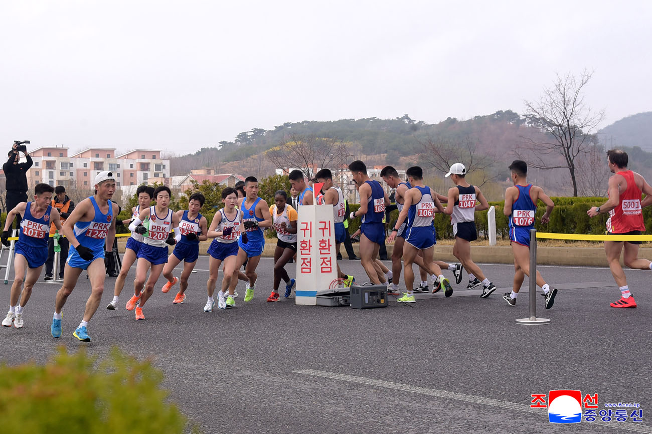 제31차 평양국제마라손경기대회 진행