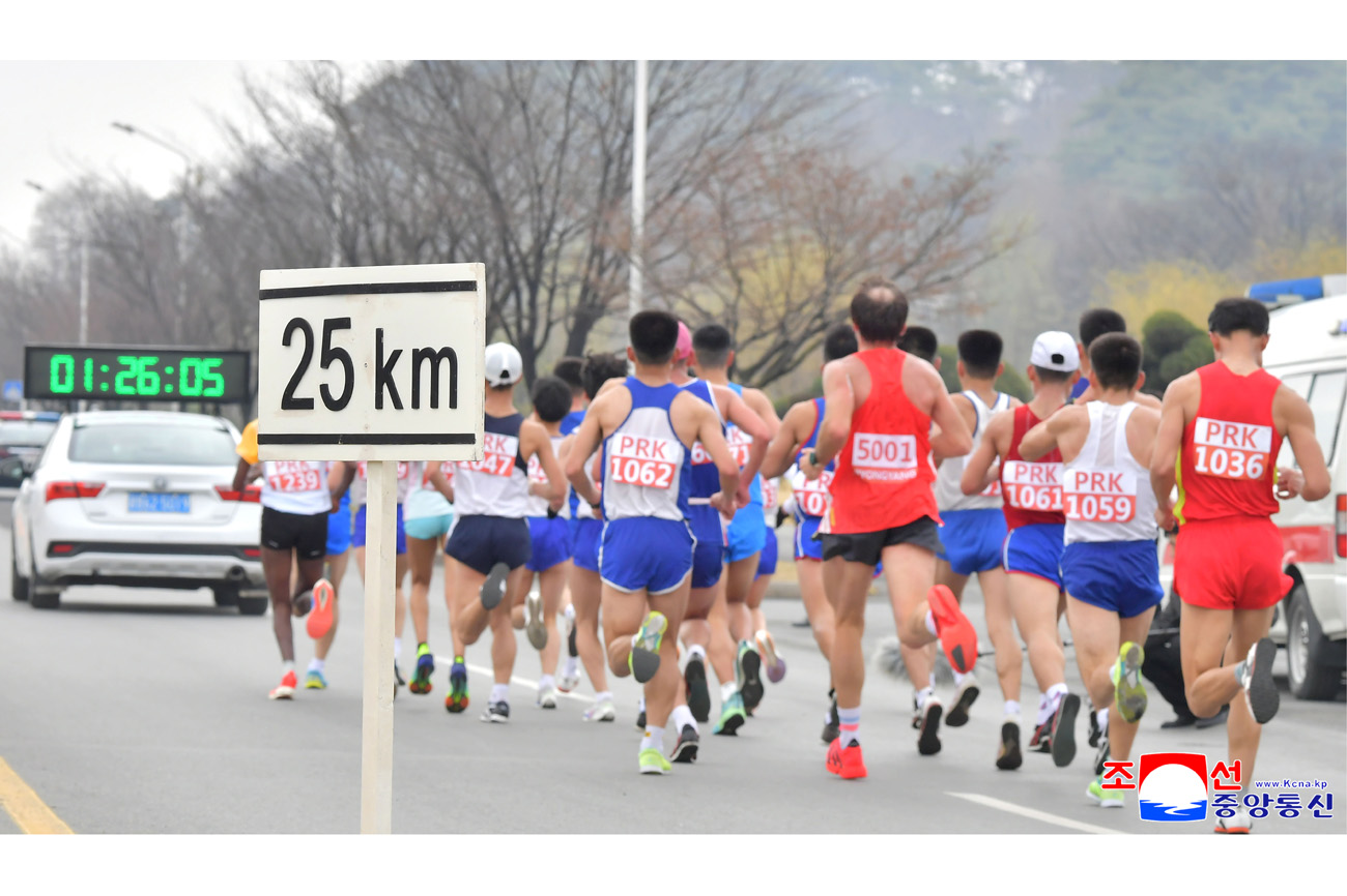 제31차 평양국제마라손경기대회 진행