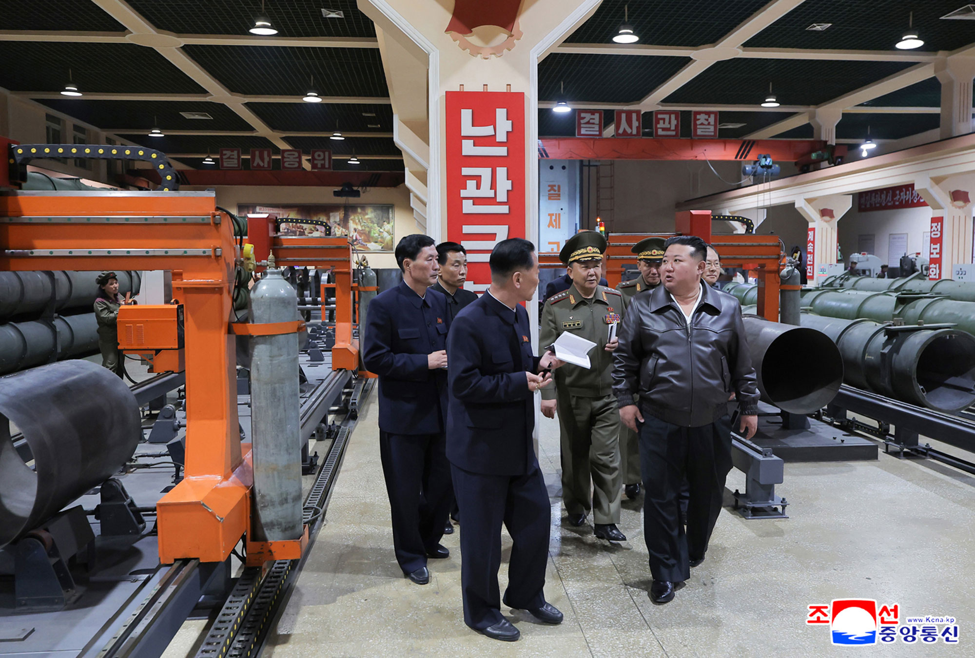 Respected Comrade Kim Jong Un gives field guidance at major munitions enterprises under Commission of Second Economy 