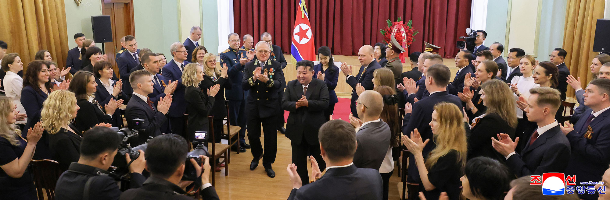 Respected Comrade Kim Jong Un visits Russian embassy on Russia
