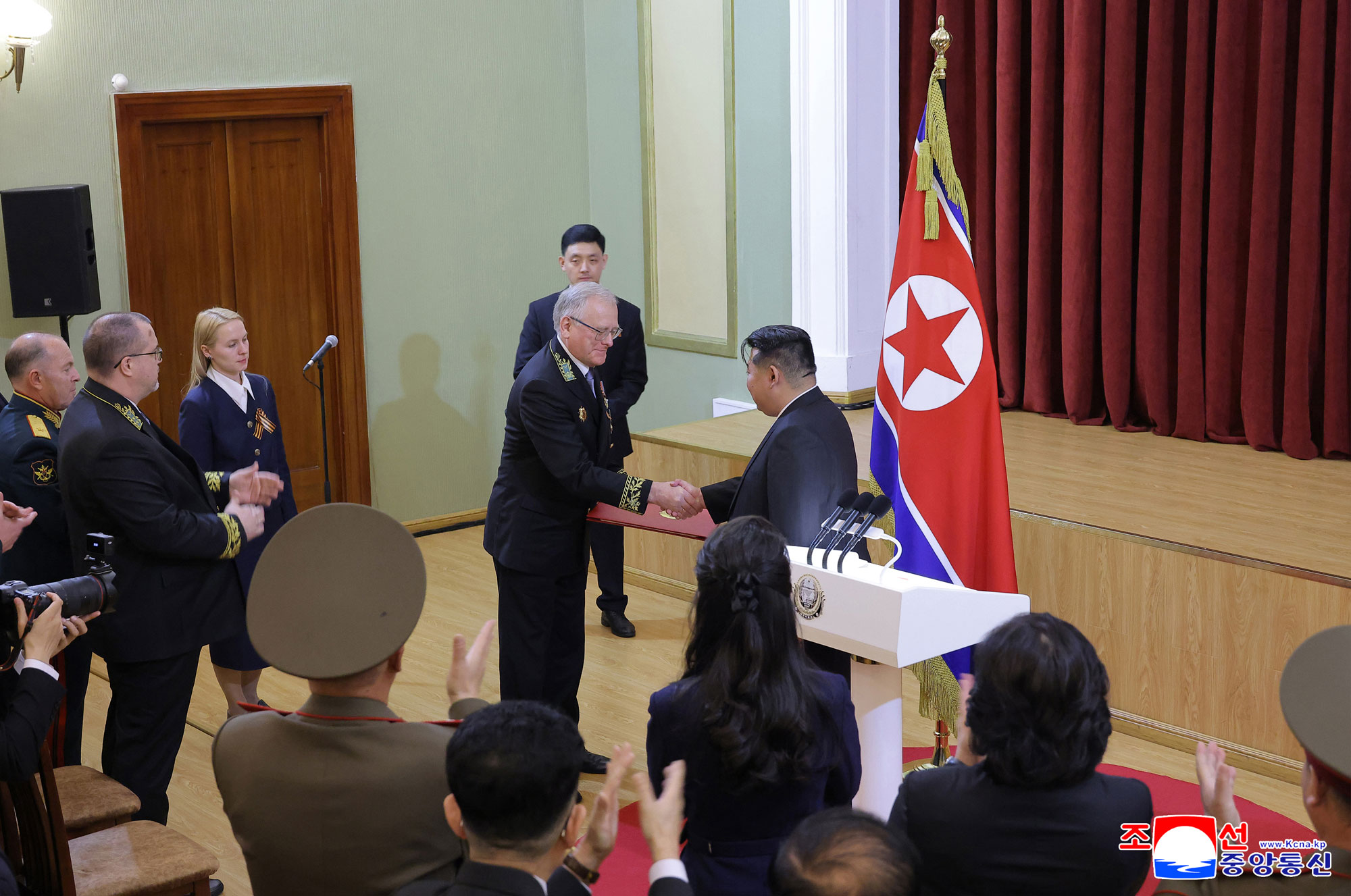 Respected Comrade Kim Jong Un visits Russian embassy on Russia