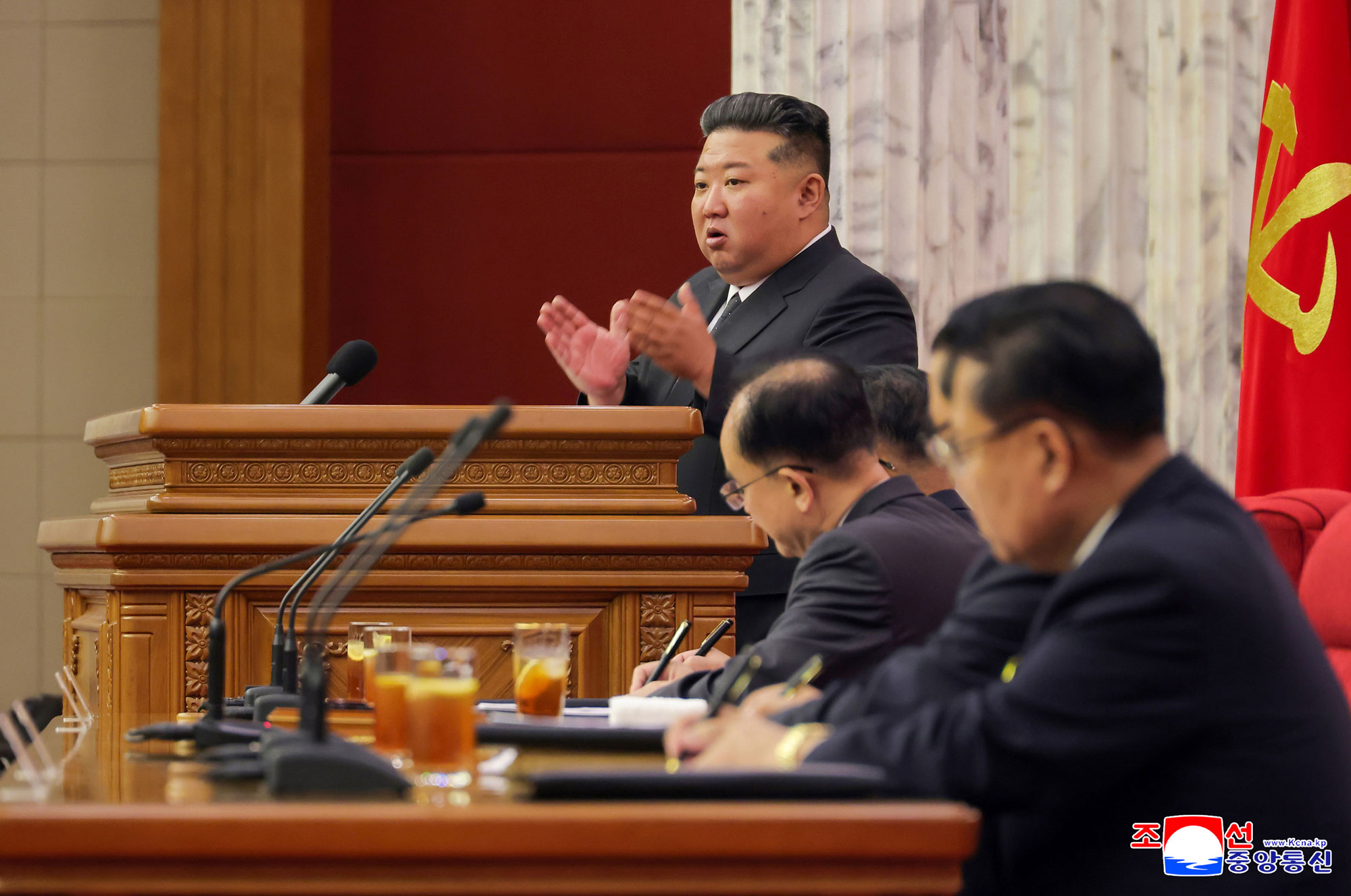 Press release for Enlarged Meeting of Twelfth Plenary Meeting of Eighth Central Committee of WPK