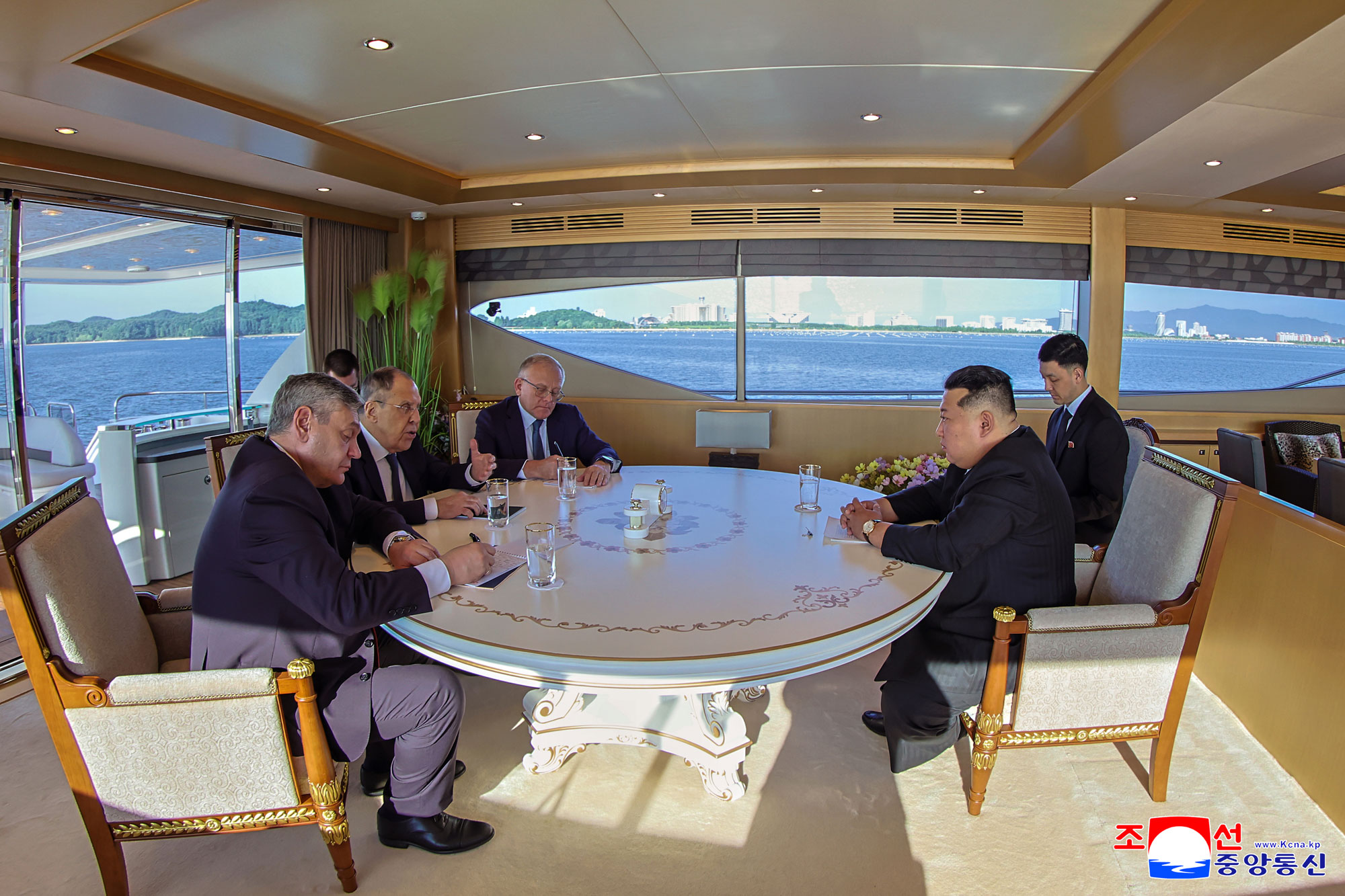 Respected Comrade Kim Jong Un meets Russian Foreign Minister