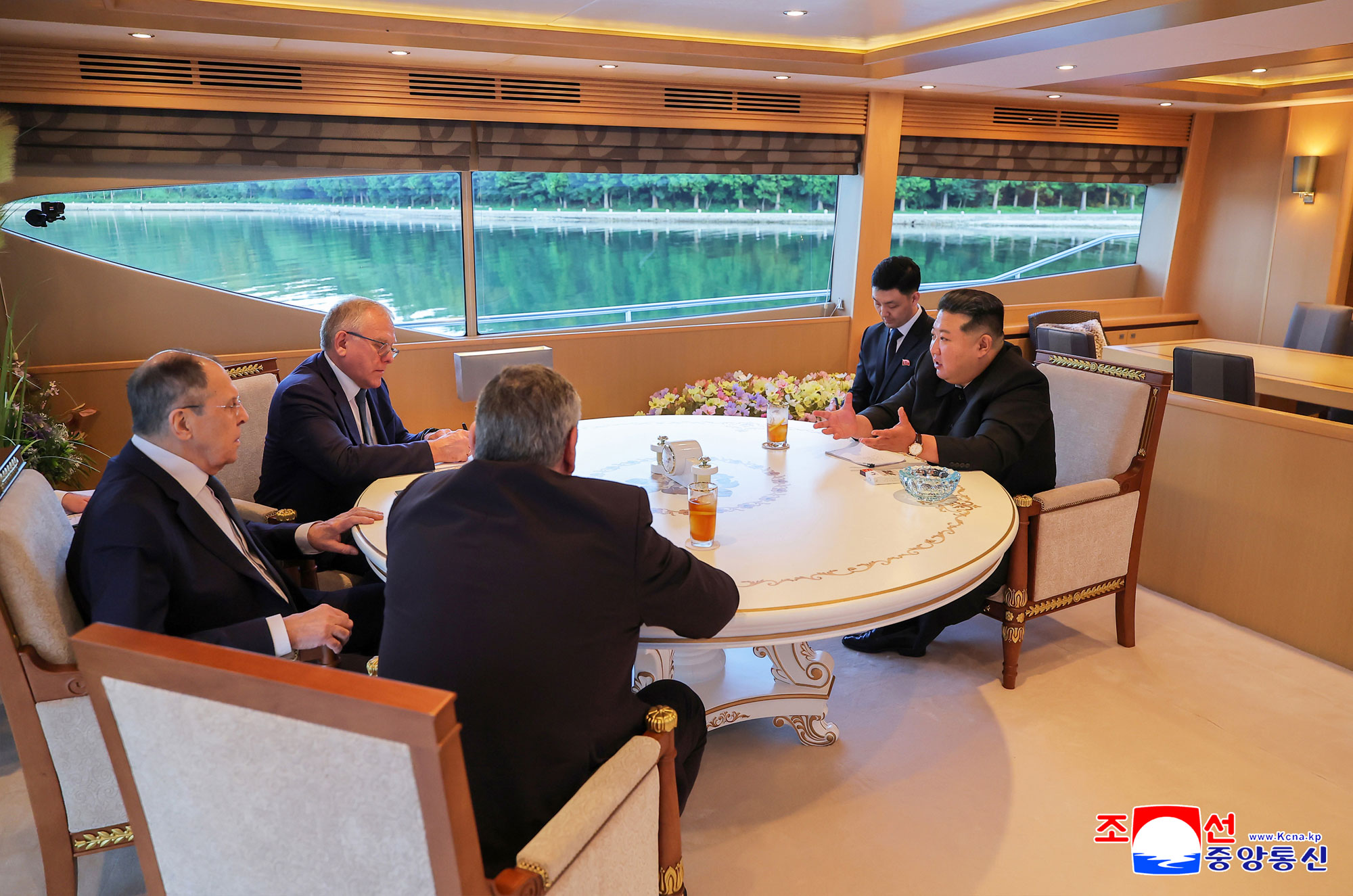 Respected Comrade Kim Jong Un meets Russian Foreign Minister