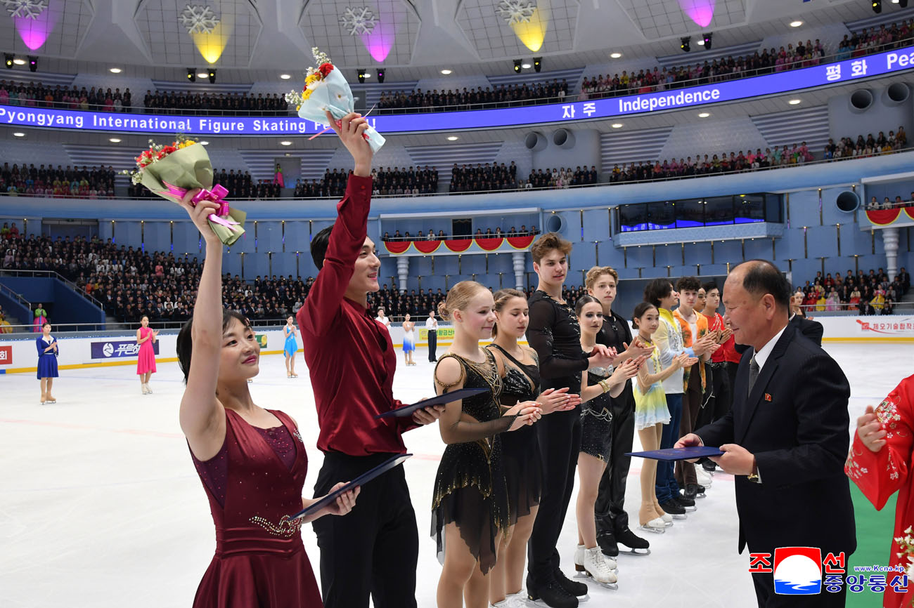Pyongyang International Figure Skating Festival held