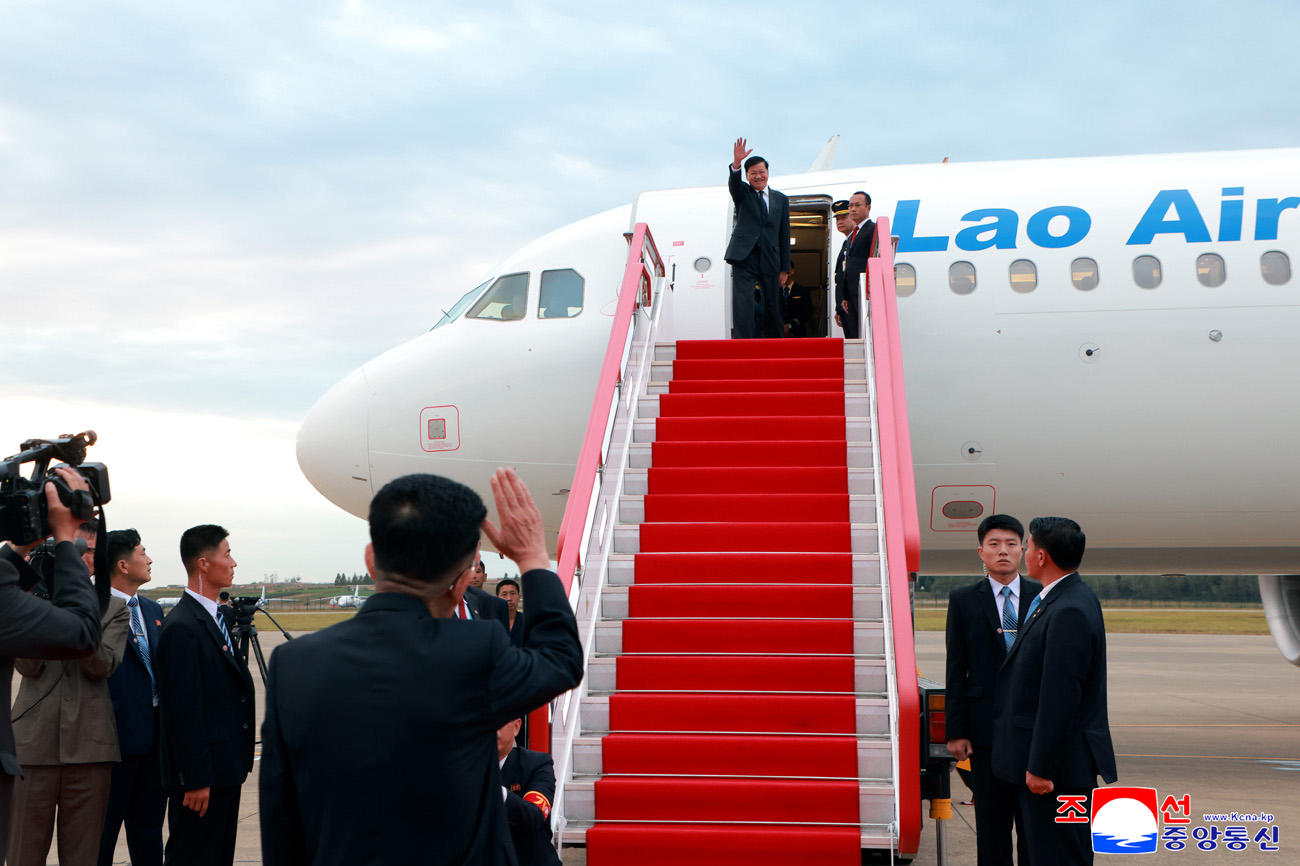Lao President leaves Pyongyang