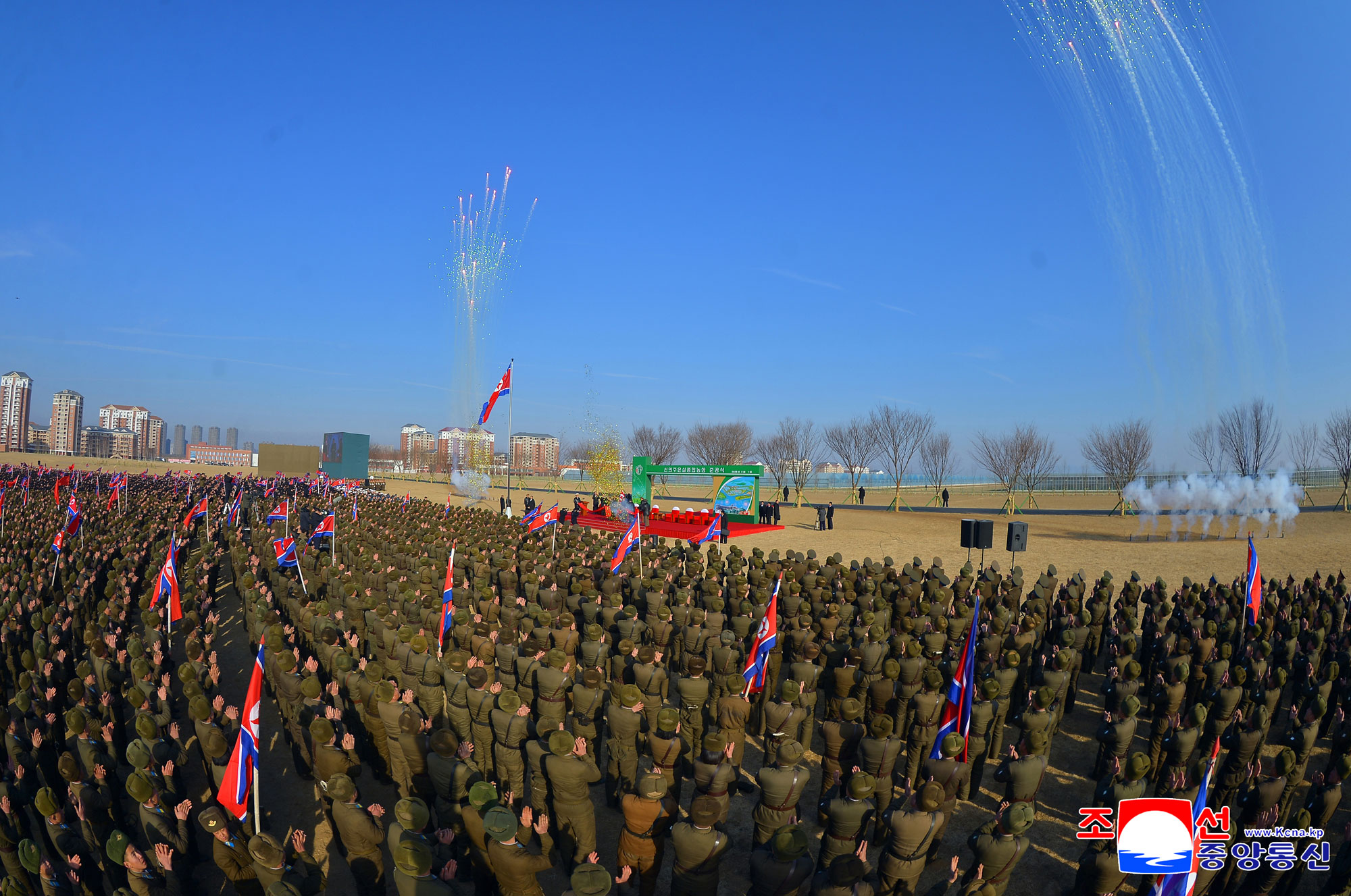 신의주온실종합농장 준공식 성대히 진행