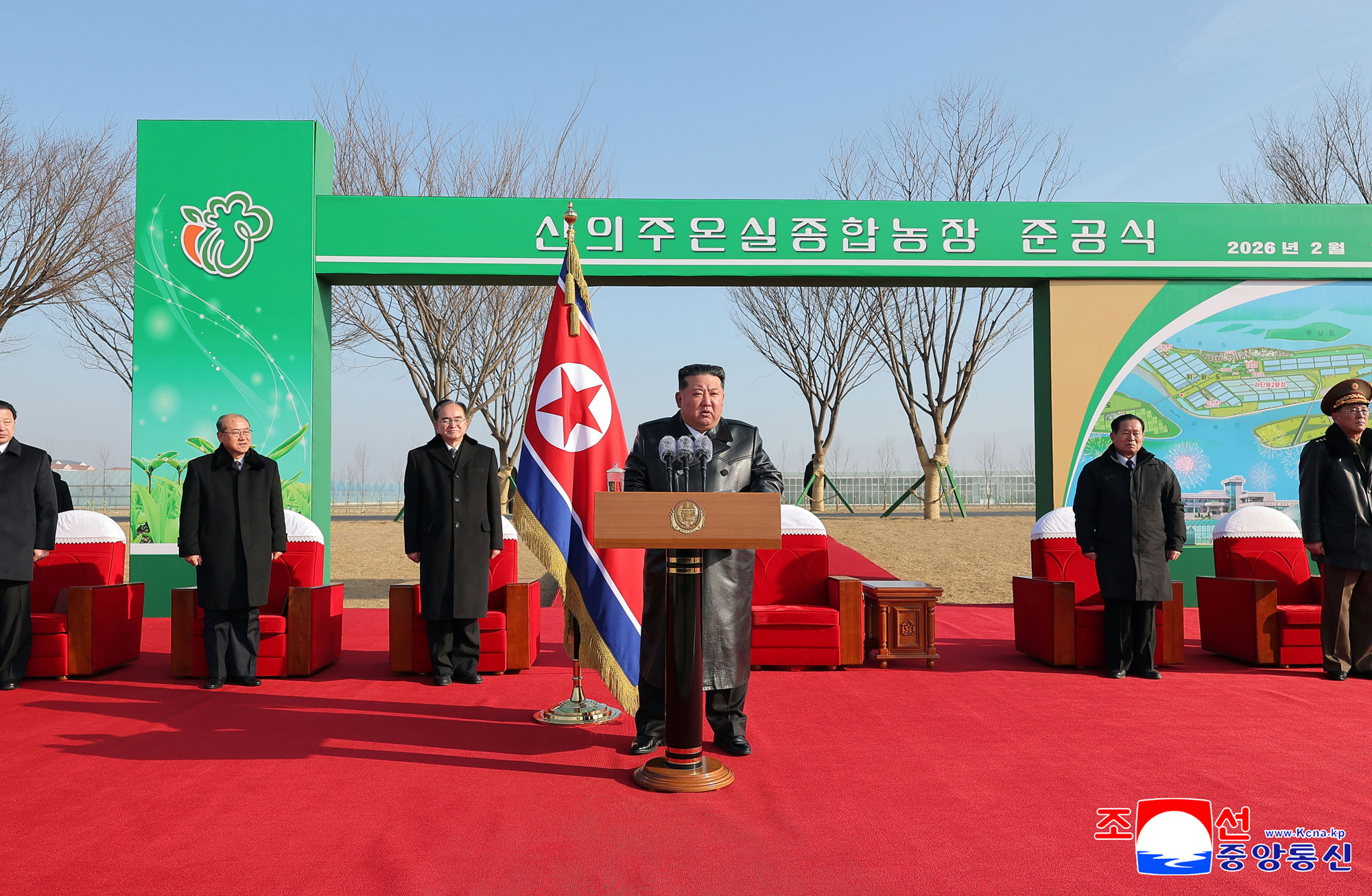 신의주온실종합농장 준공식 성대히 진행