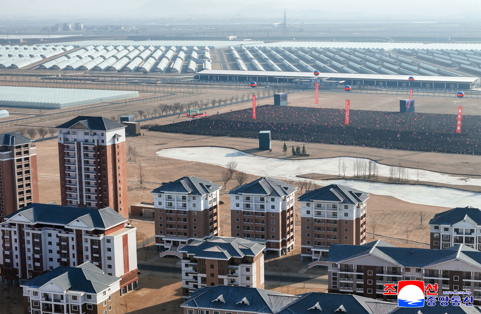 신의주온실종합농장 준공식 성대히 진행