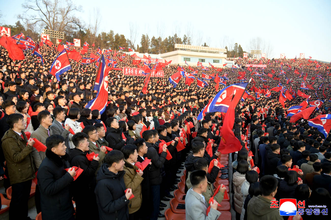 Kundgebung der jungen Leute