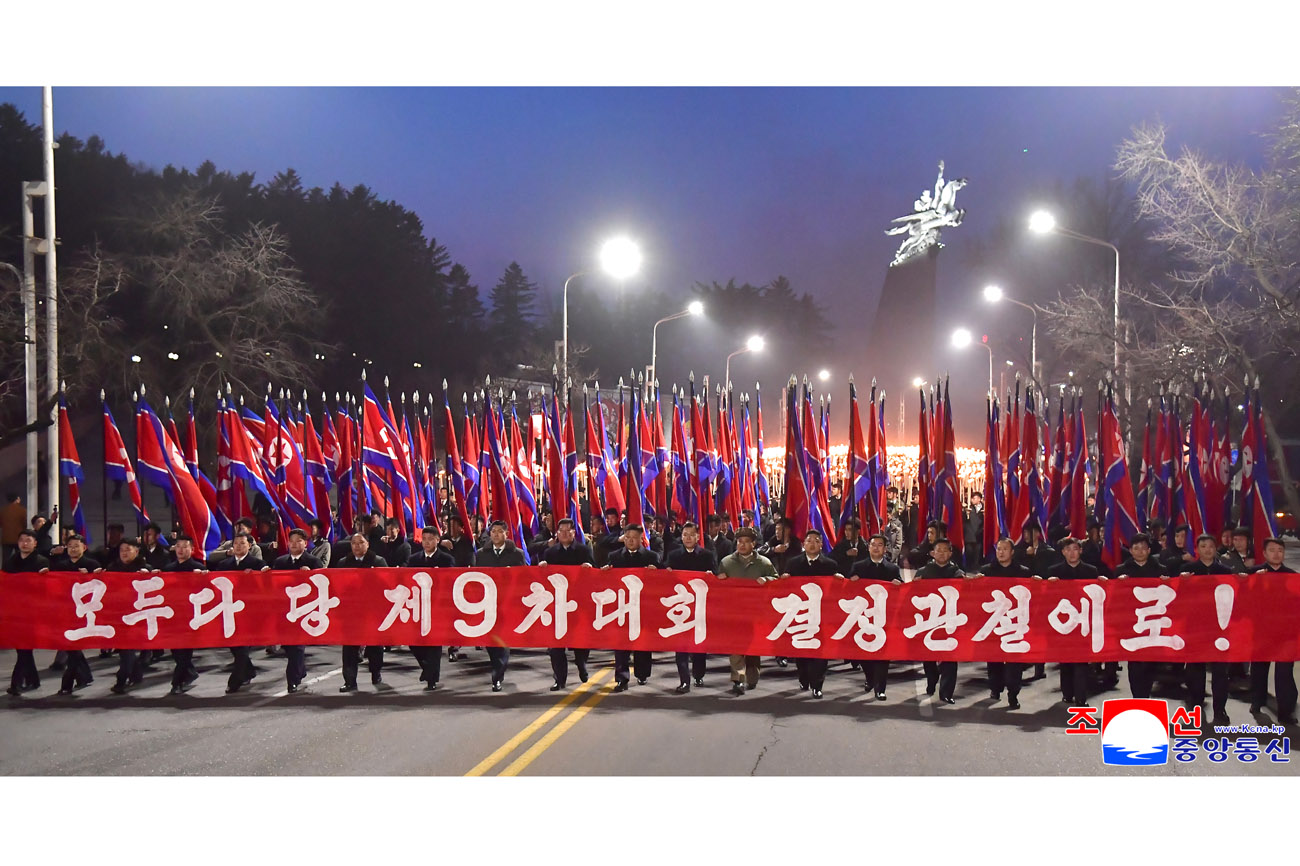 Kundgebung der jungen Leute