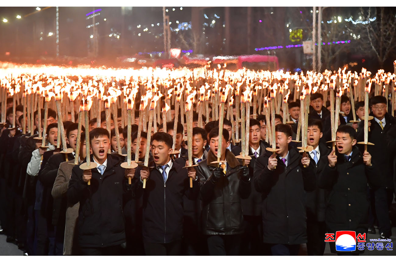 Kundgebung der jungen Leute