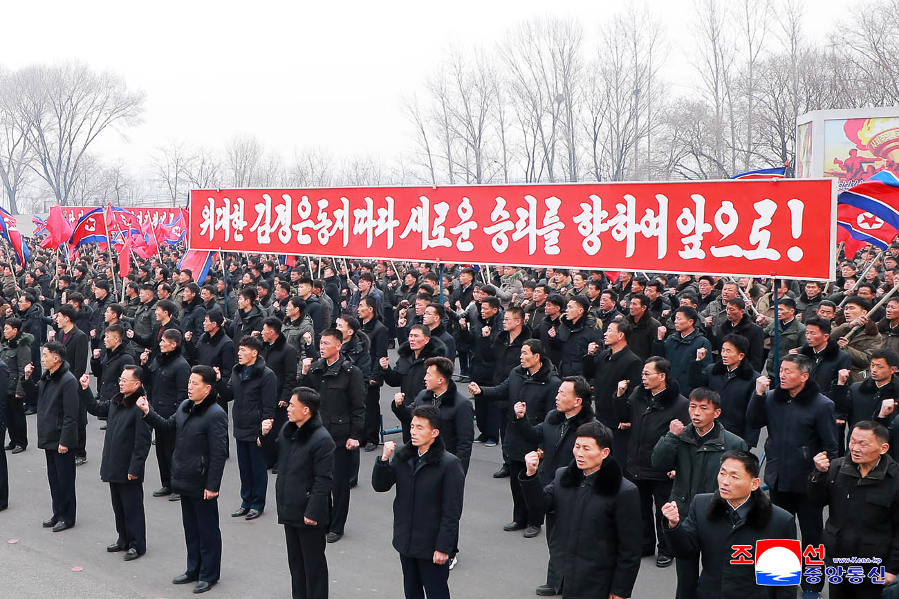 Kundgebung der Arbeiter und Gewerkschaftler