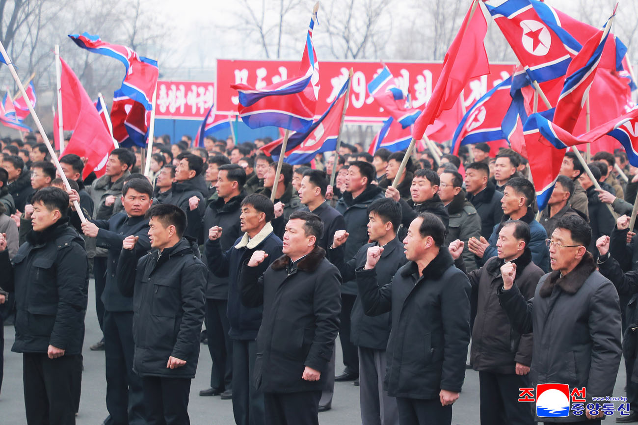 Kundgebung der Arbeiter und Gewerkschaftler